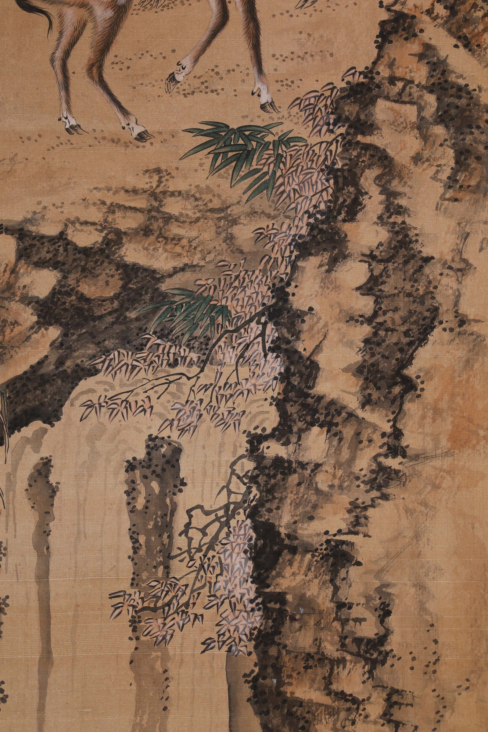 SHEN QUAN (SHEN CH'UAN), ATTRIBUTED TO, TWO DEER, HANGING SCROLL - 5