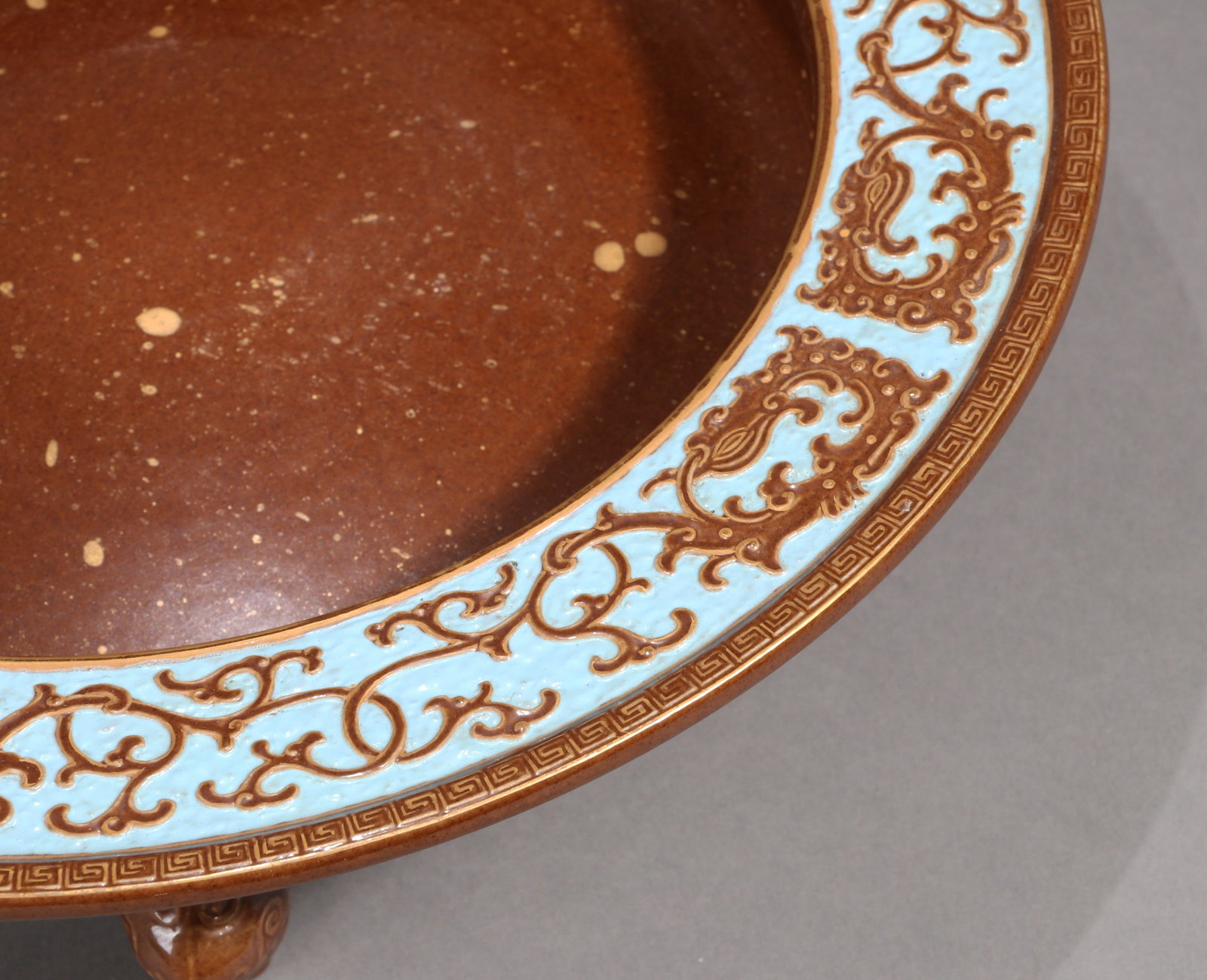A BRONZE-GLAZED WASHER - 2