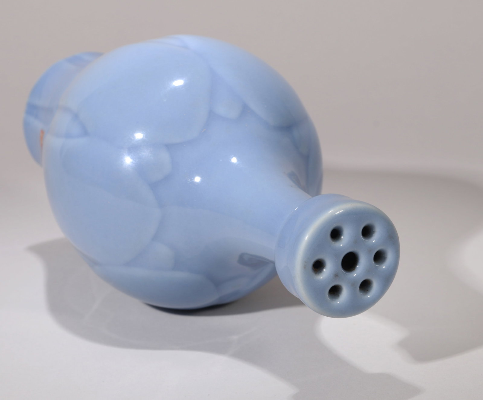 A SKY-BLUE GLAZED CENSER - 2