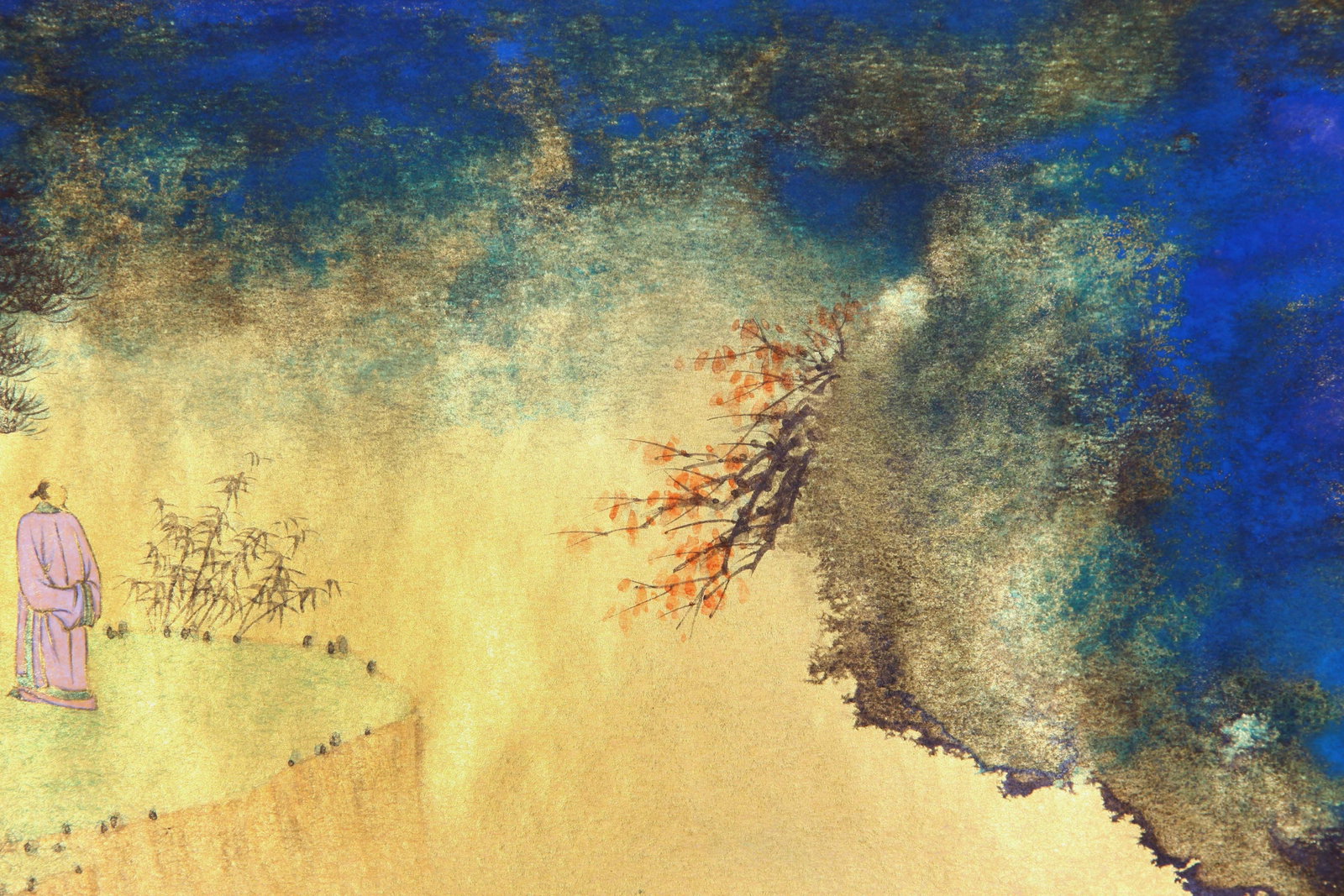 ZHANG DAQIAN (CHANG DAI-CHIEN), ATTRIBUTED TO, SPLASHED-COLOR LANDSCAPE, HANDSCROLL - 10