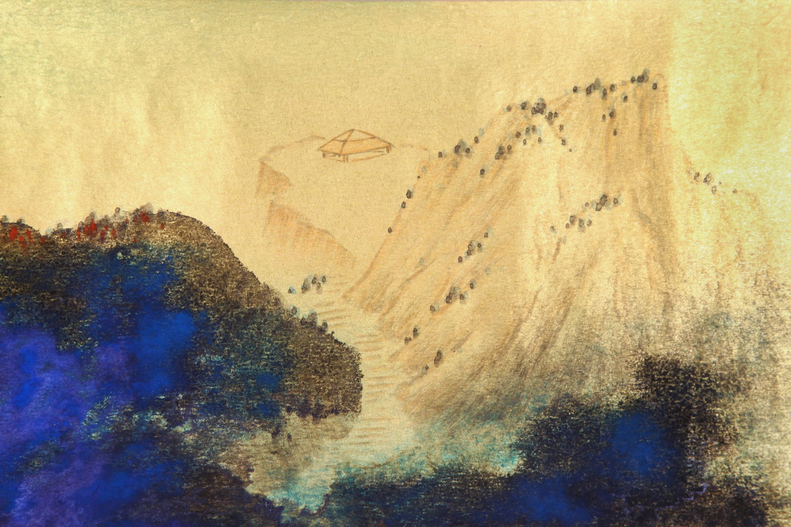 ZHANG DAQIAN (CHANG DAI-CHIEN), ATTRIBUTED TO, SPLASHED-COLOR LANDSCAPE, HANDSCROLL - 5