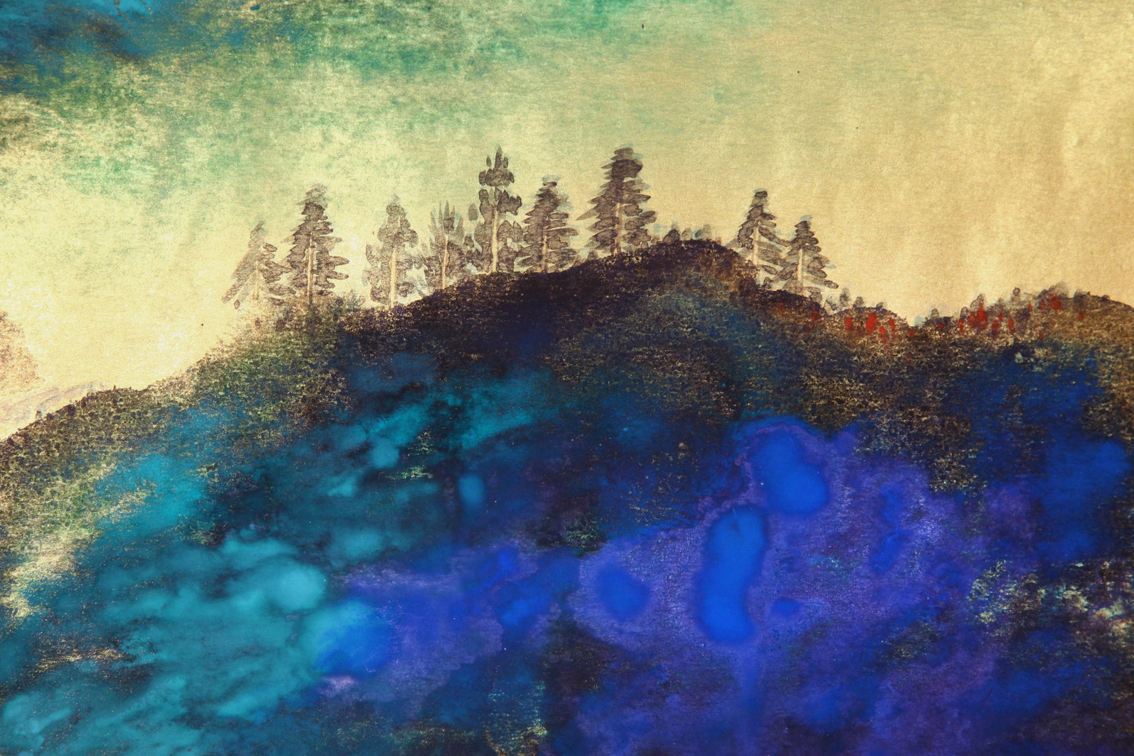 ZHANG DAQIAN (CHANG DAI-CHIEN), ATTRIBUTED TO, SPLASHED-COLOR LANDSCAPE, HANDSCROLL - 6