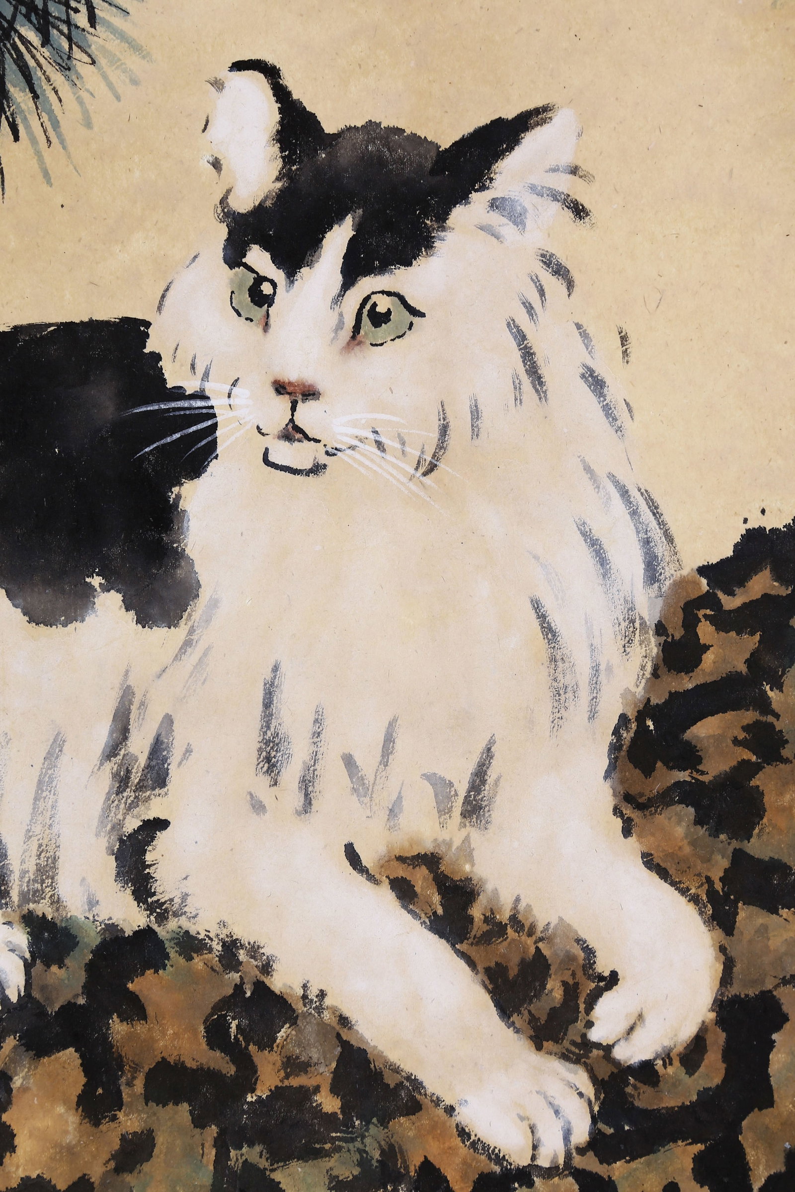 XU BEIHONG (HSU PEI-HUNG), ATTRIBUTED TO, CAT, MOUNTED FOR FRAMING - 2