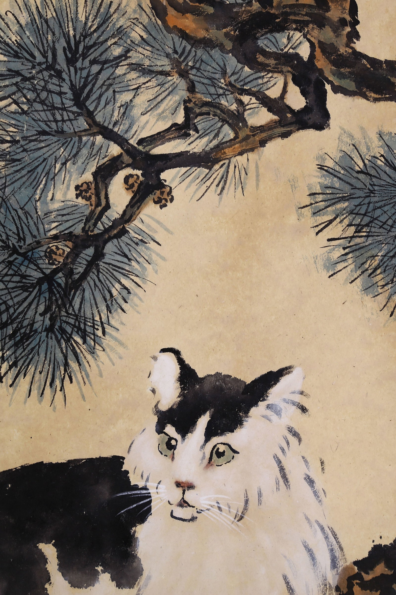 XU BEIHONG (HSU PEI-HUNG), ATTRIBUTED TO, CAT, MOUNTED FOR FRAMING - 6