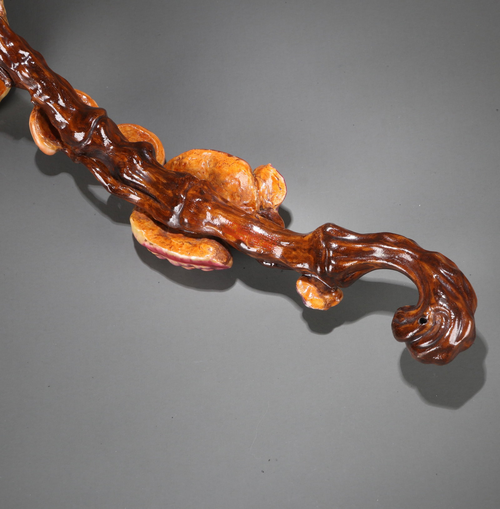 A PORCELAIN IMITATION LINGZHI FUNGUS RUYI SCEPTER - 7