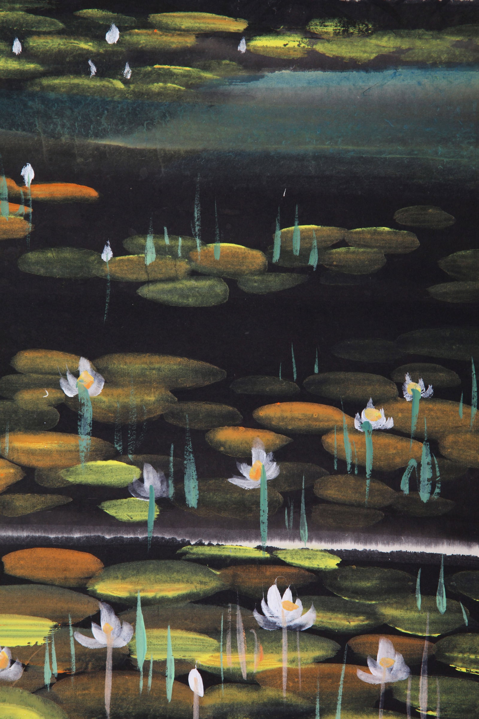 LIN FENGMIAN (LIN FENG-MIEN), ATTRIBUTED TO, WILD GEESE IN LOTUS POND, HANGING SCROLL - 4