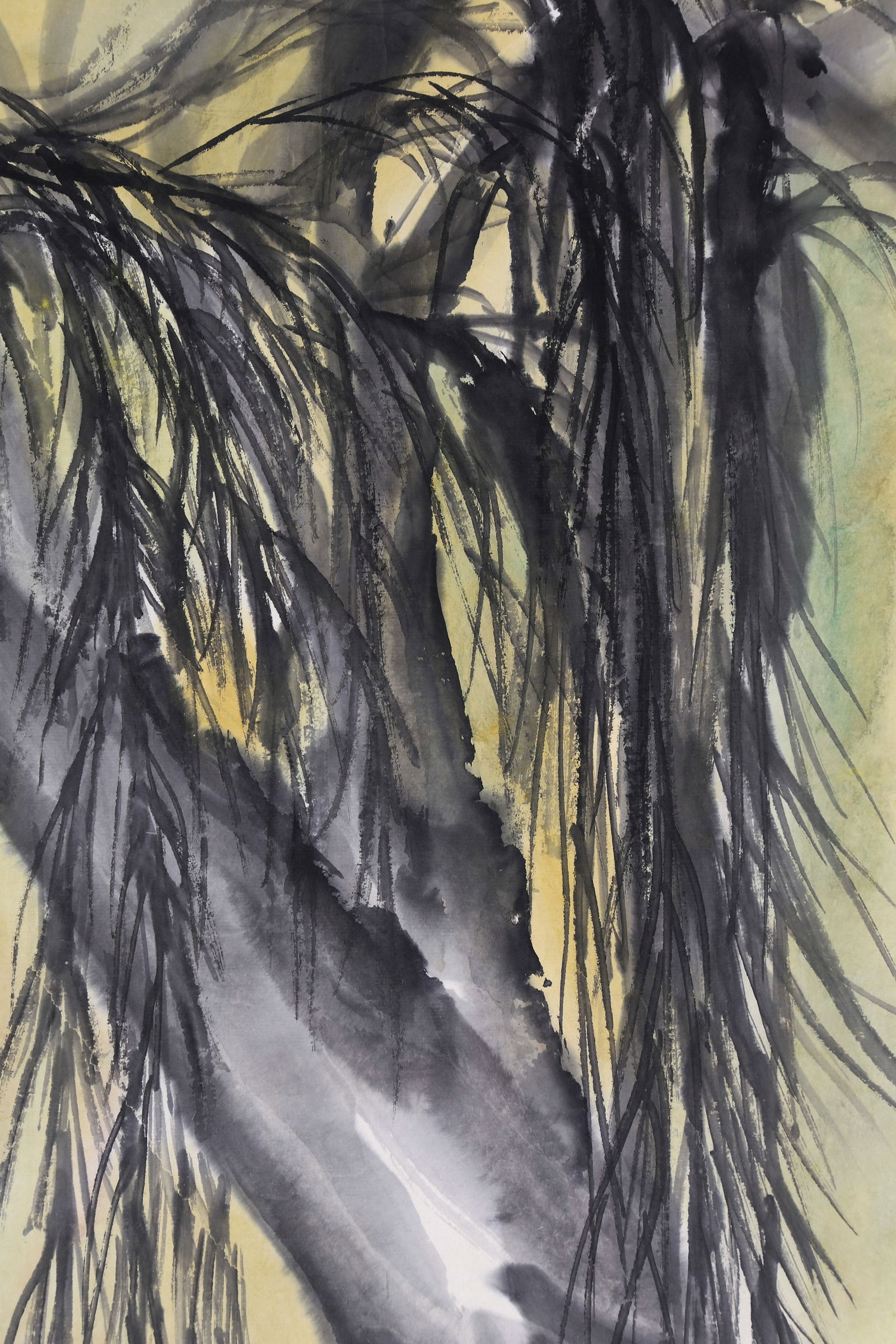 CHEN PEIQIU (CH'EN P'EI-CH'IU), ATTRIBUTED TO, BIRDS AND WILLOW, HANGING SCROLL - 4