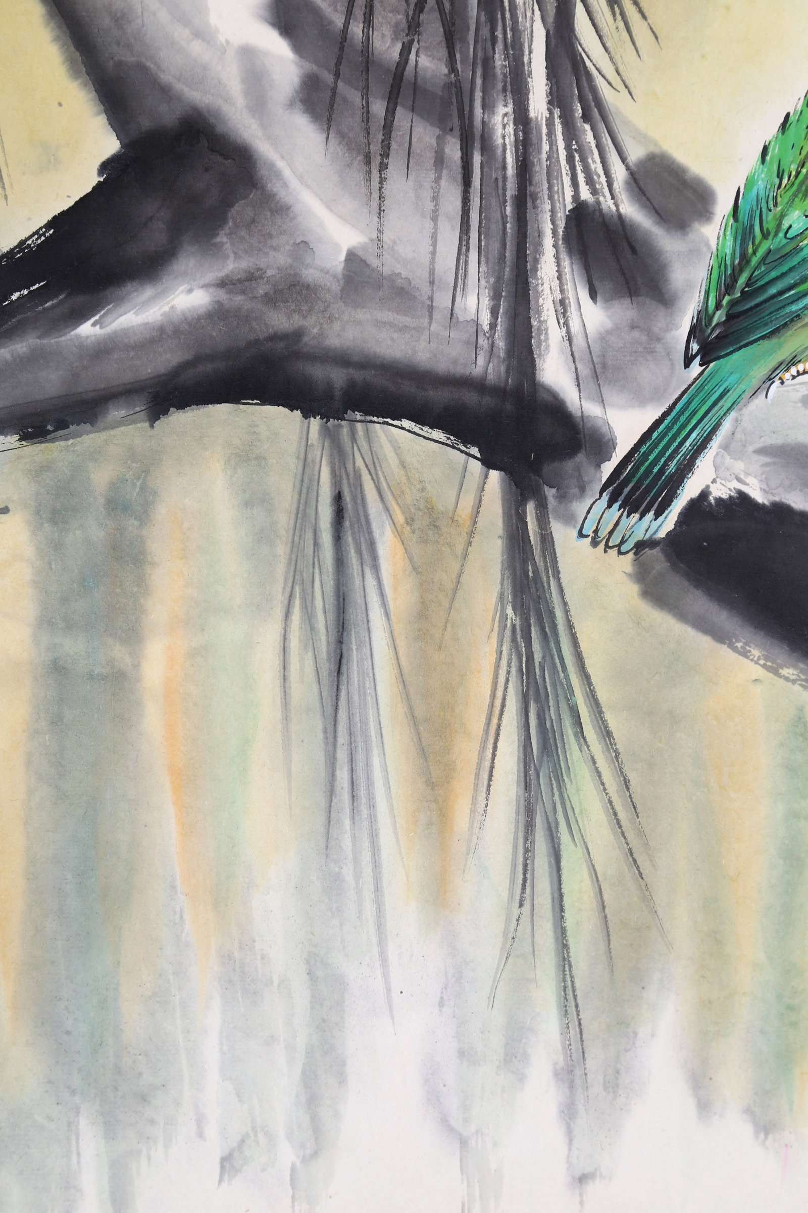 CHEN PEIQIU (CH'EN P'EI-CH'IU), ATTRIBUTED TO, BIRDS AND WILLOW, HANGING SCROLL - 5