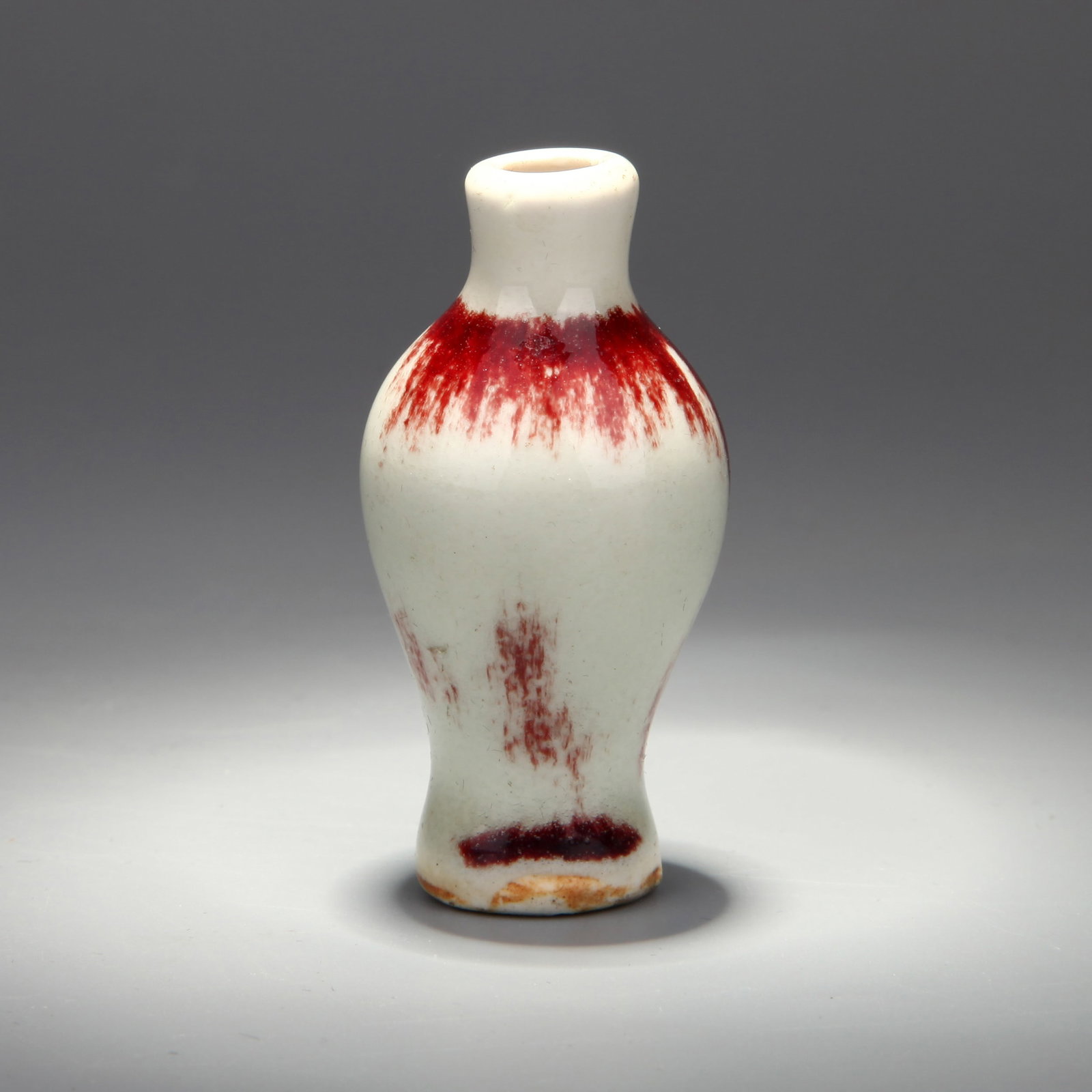 A FLAMBE-GLAZED SNUFF BOTTLE - 3