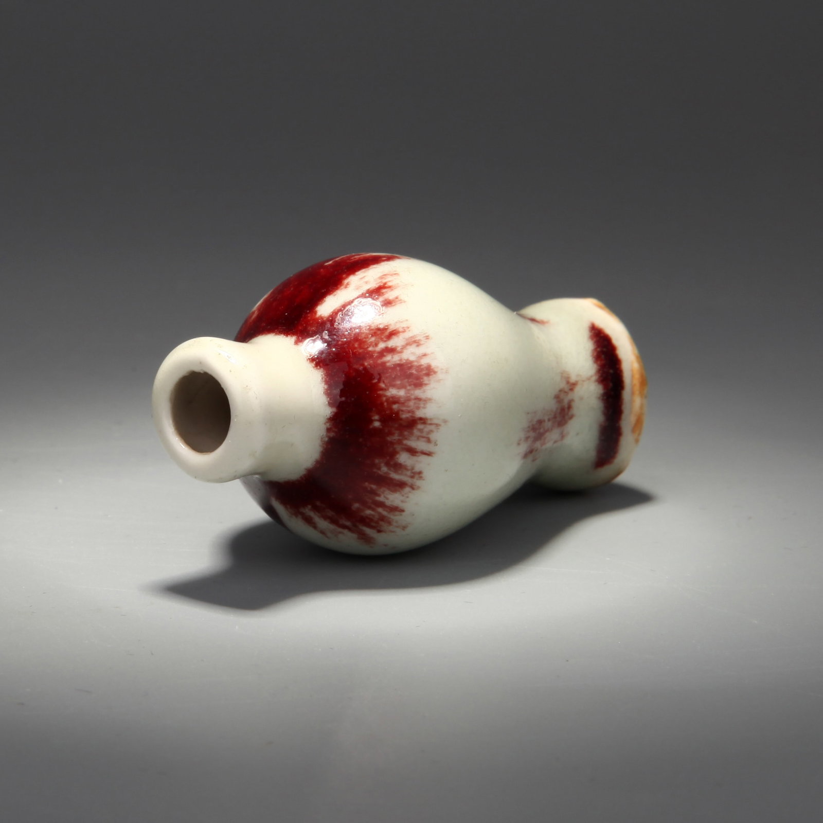 A FLAMBE-GLAZED SNUFF BOTTLE - 4