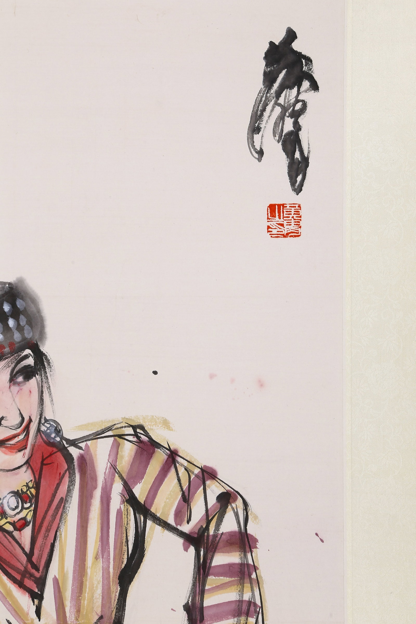 HUANG ZHOU (HUANG CHOU), ATTRIBUTED TO, FIGURES, MOUNTED FOR FRAMING - 6