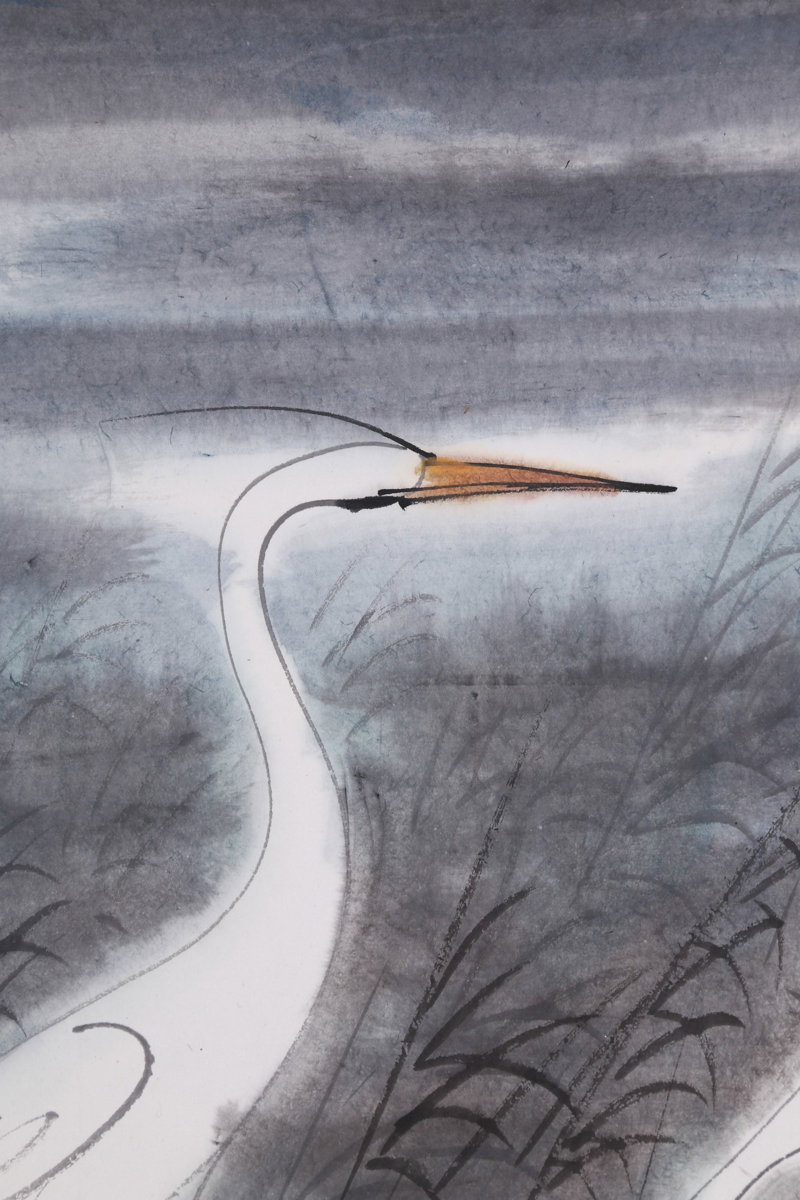 LIN FENGMIAN (LIN FENG-MIEN), ATTRIBUTED TO, EGRETS, MOUNTED FOR FRAMING - 2