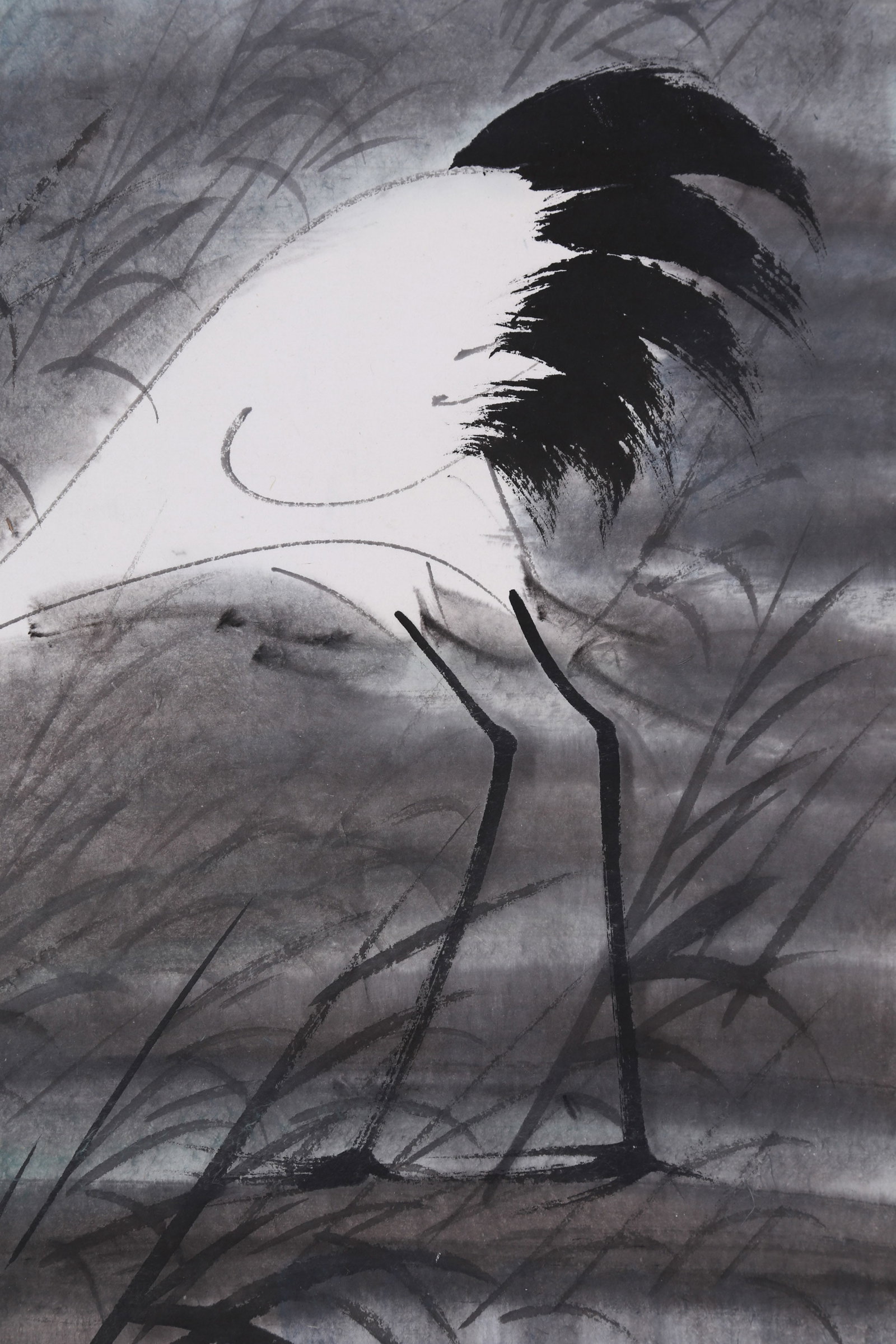 LIN FENGMIAN (LIN FENG-MIEN), ATTRIBUTED TO, EGRETS, MOUNTED FOR FRAMING - 4