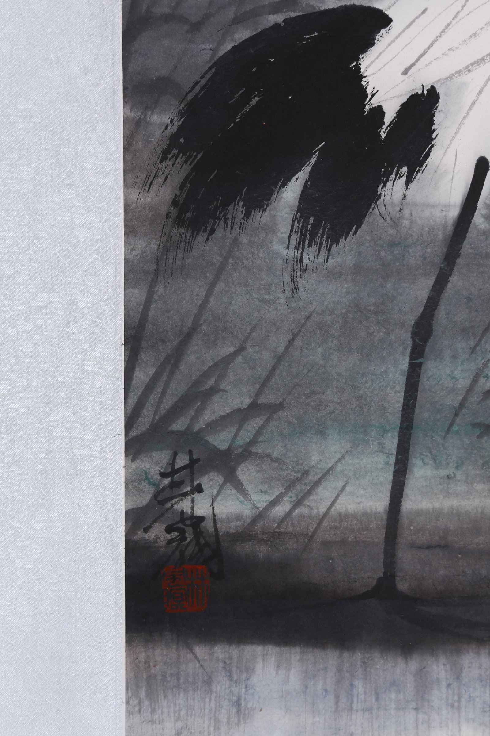 LIN FENGMIAN (LIN FENG-MIEN), ATTRIBUTED TO, EGRETS, MOUNTED FOR FRAMING - 8