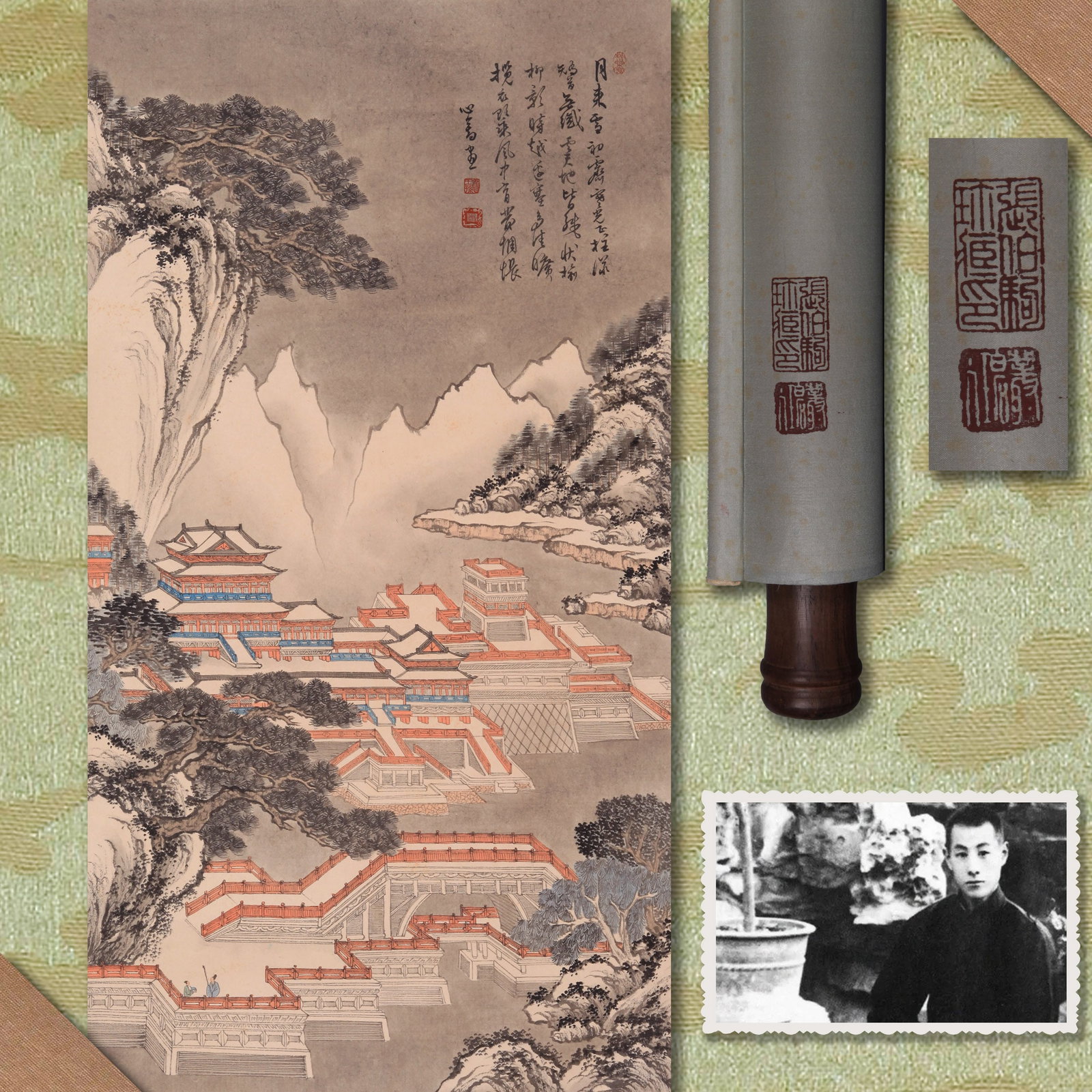 PU RU (PU HSIN-YU), ATTRIBUTED TO, SNOW LANDSCAPE, HANGING SCROLL (1 of 12)