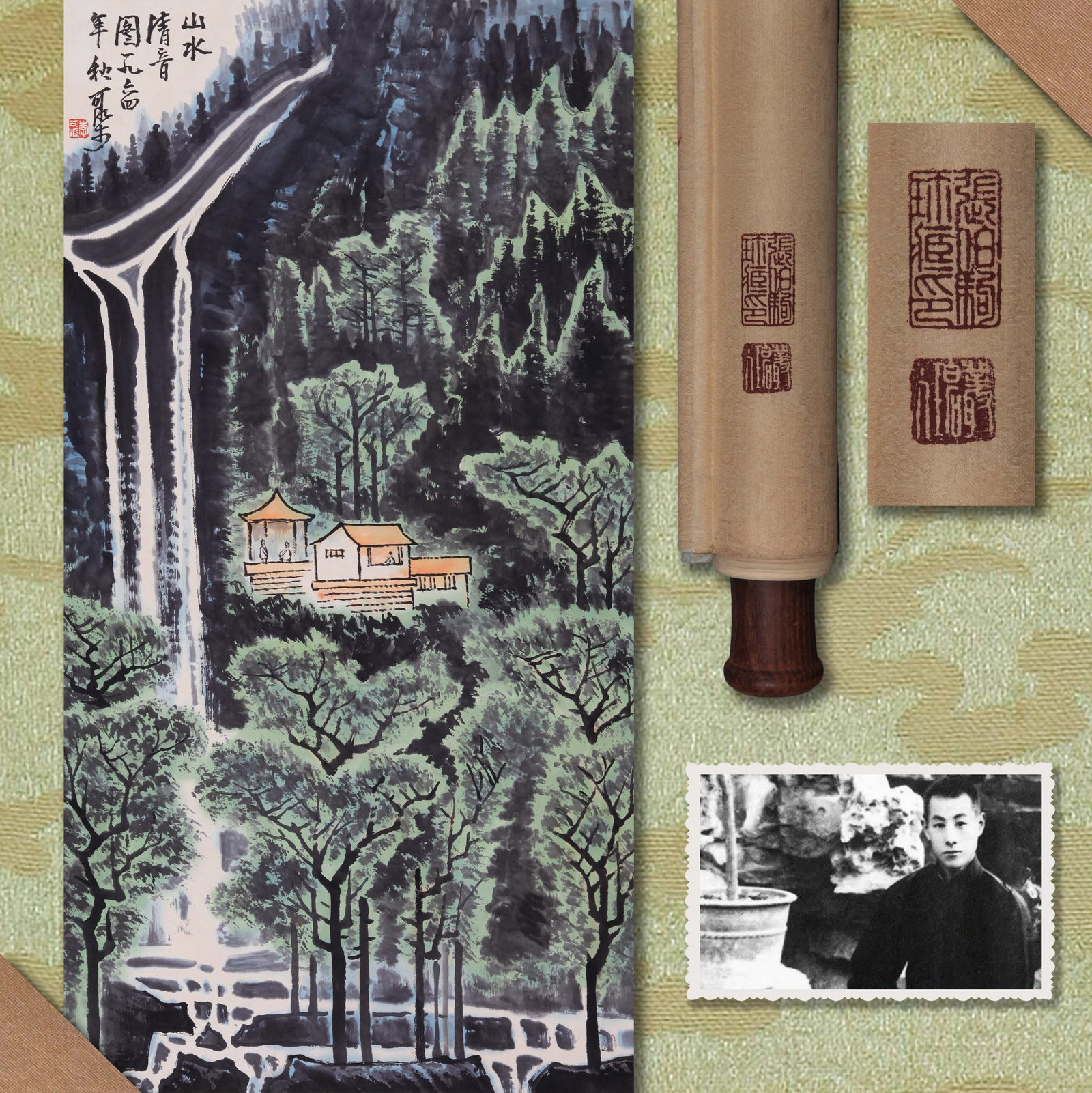 LI KERAN (LI K'O-JAN), ATTRIBUTED TO, LANDSCAPE, HANGING SCROLL (1 of 10)