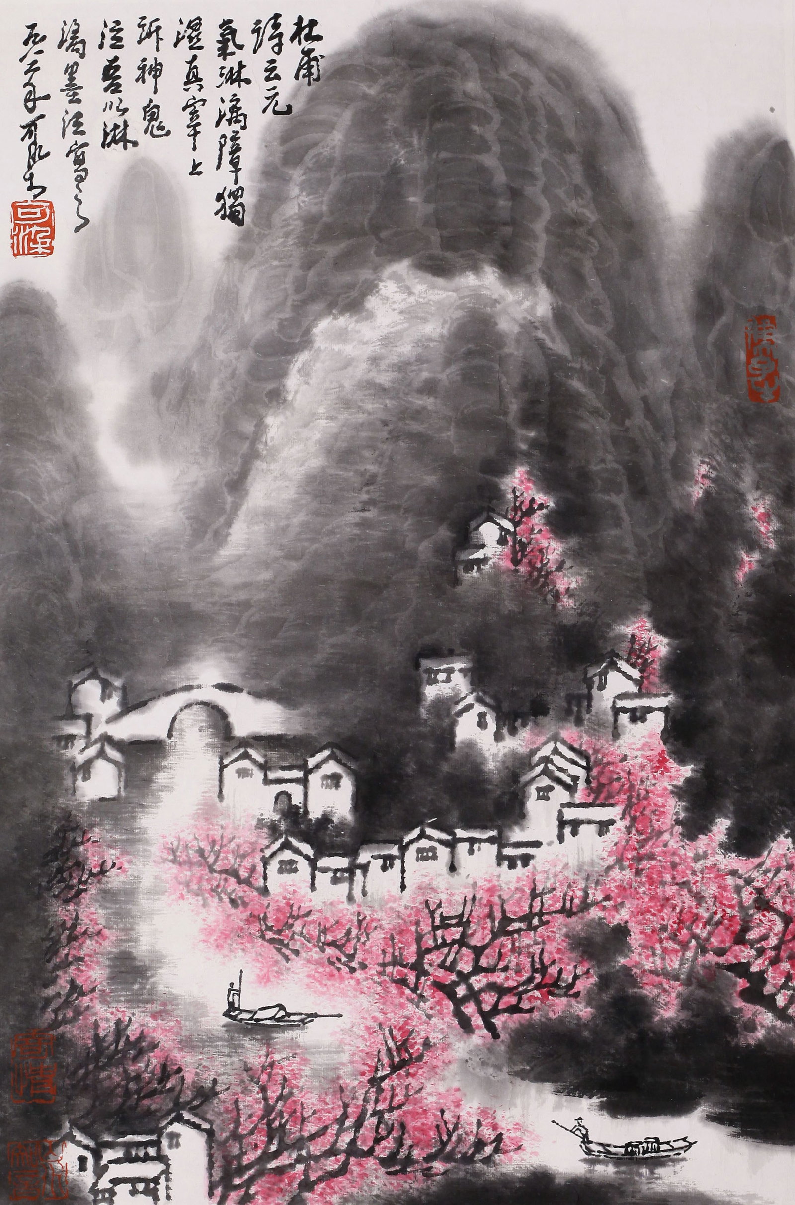 LI KERAN (LI K'O-JAN), ATTRIBUTED TO, LANDSCAPE, HANGING SCROLL (1 of 5)