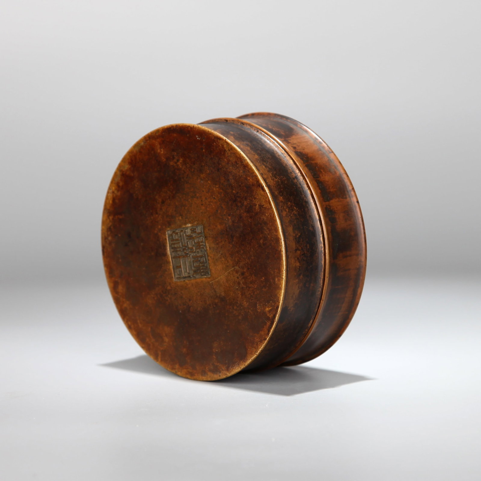 A BRONZE COVERED BOX WITH ARABIC SCRIPT - 6