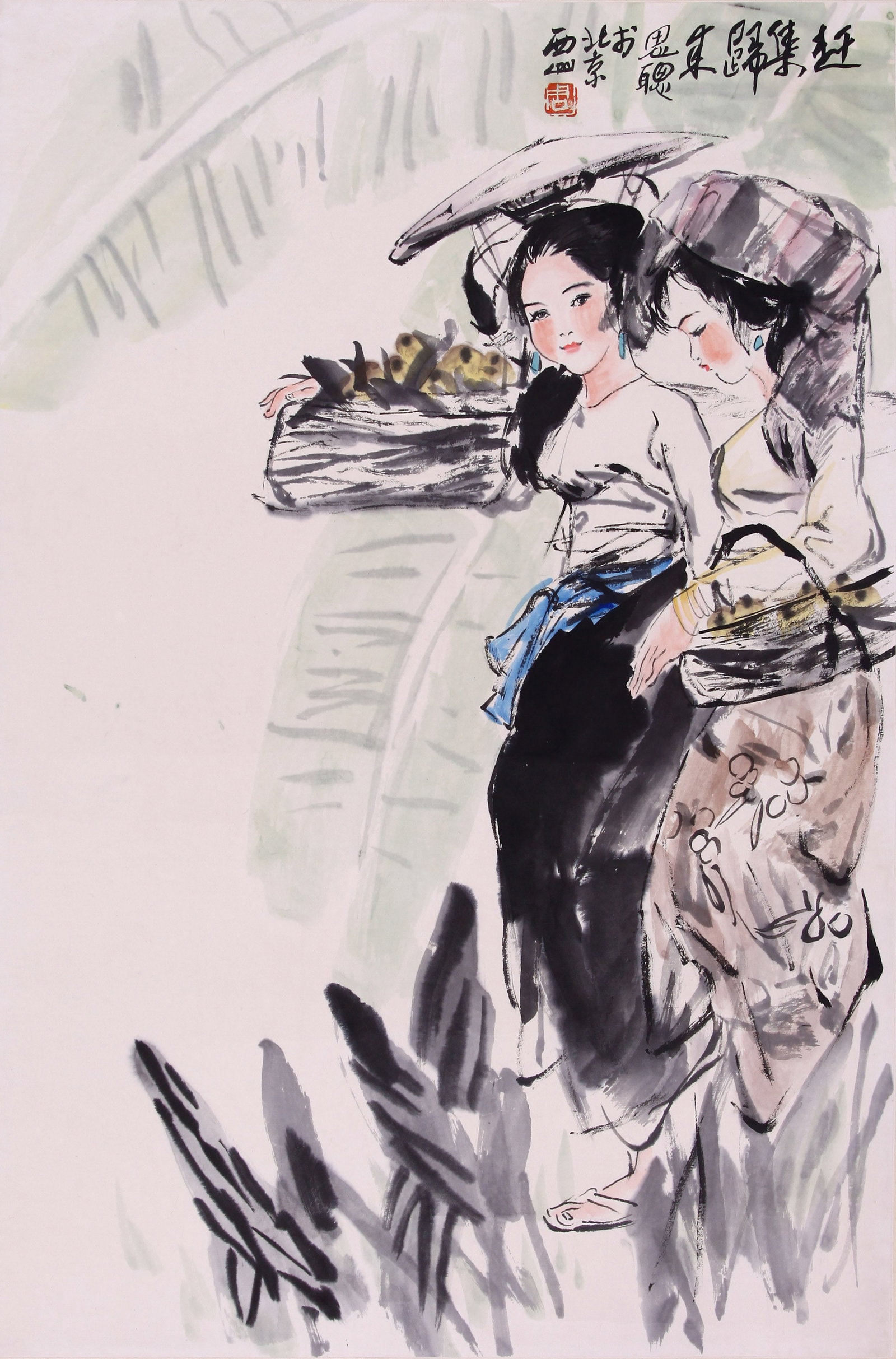 ZHOU SICONG (CHOU SSU-TS'UNG), ATTRIBUTED TO, FIGURES, MOUNTED FOR FRAMING (1 of 6)