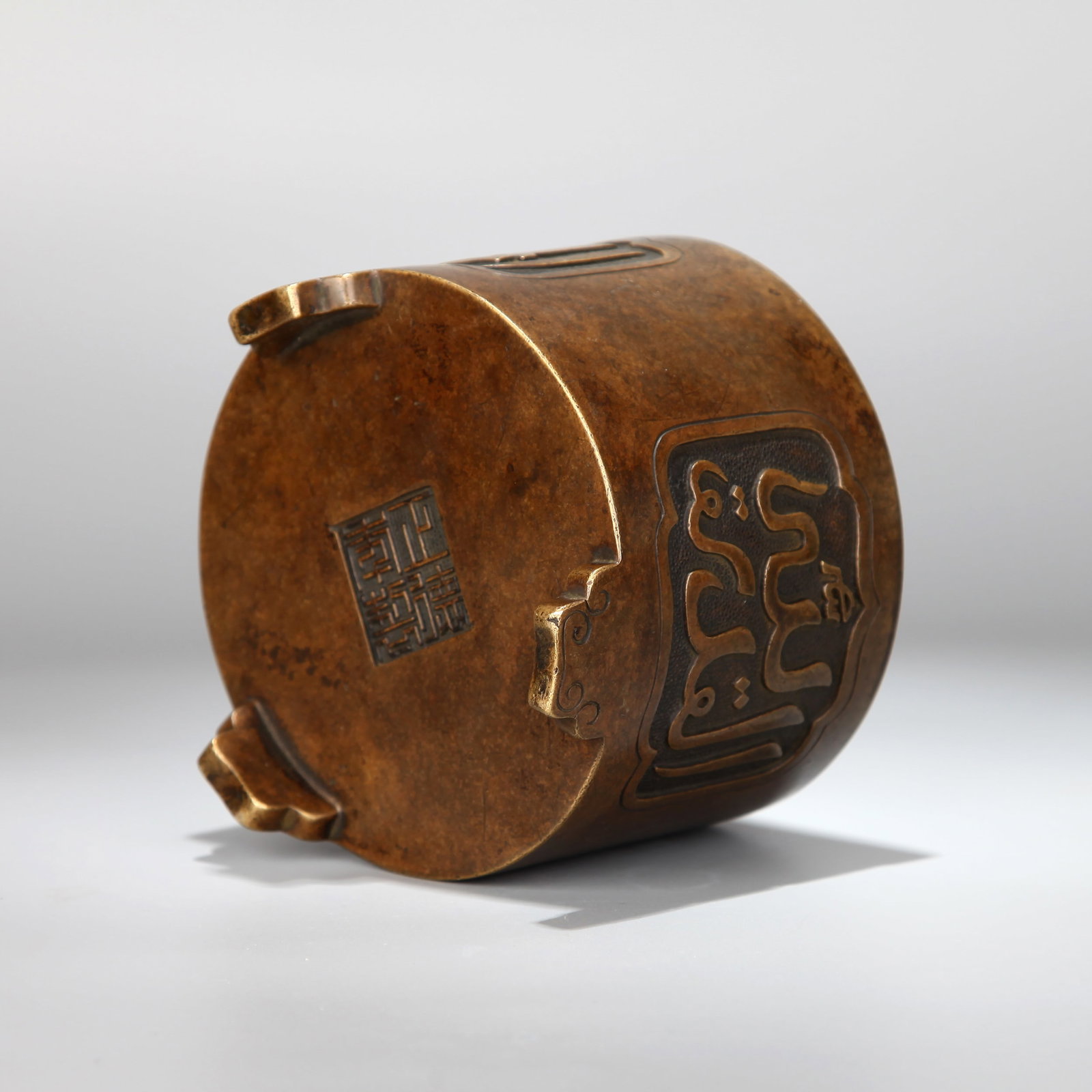 A BRONZE CENSER WITH ARABIC SCRIPT - 7