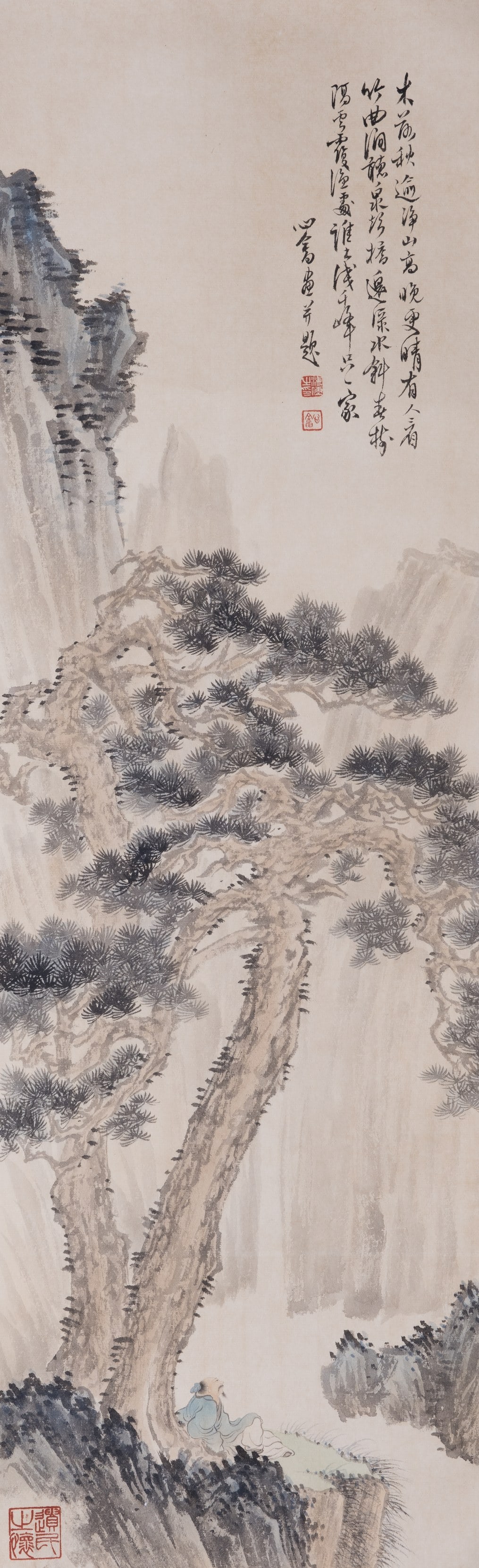 ATTRIBUTED TO PU RU (1896-1963), LANDSCAPE (1 of 6)