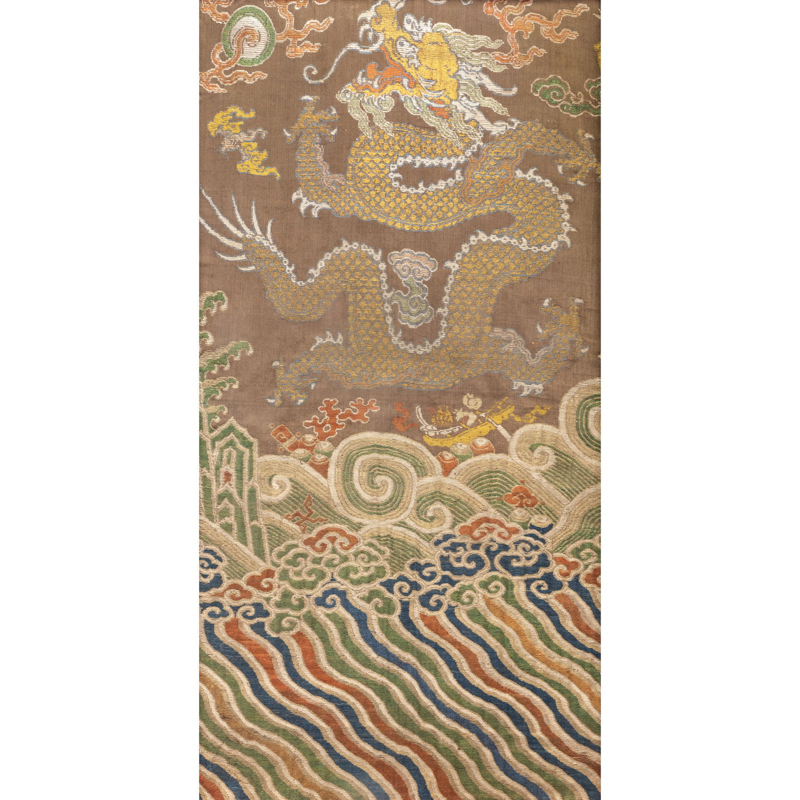 CHINESE KESI "DRAGON" FRAMED HANGING EMBROIDERY (1 of 8)