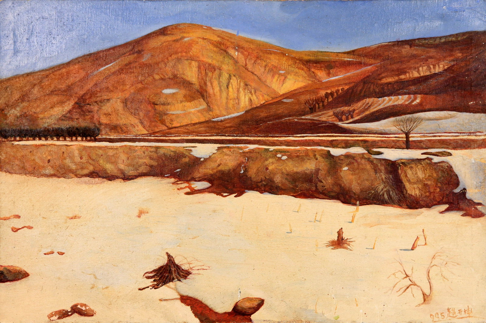 ZHAO KAIKUN, ATTRIBUTED TO, NO MAN'S LAND, OIL ON CANVAS (1 of 5)