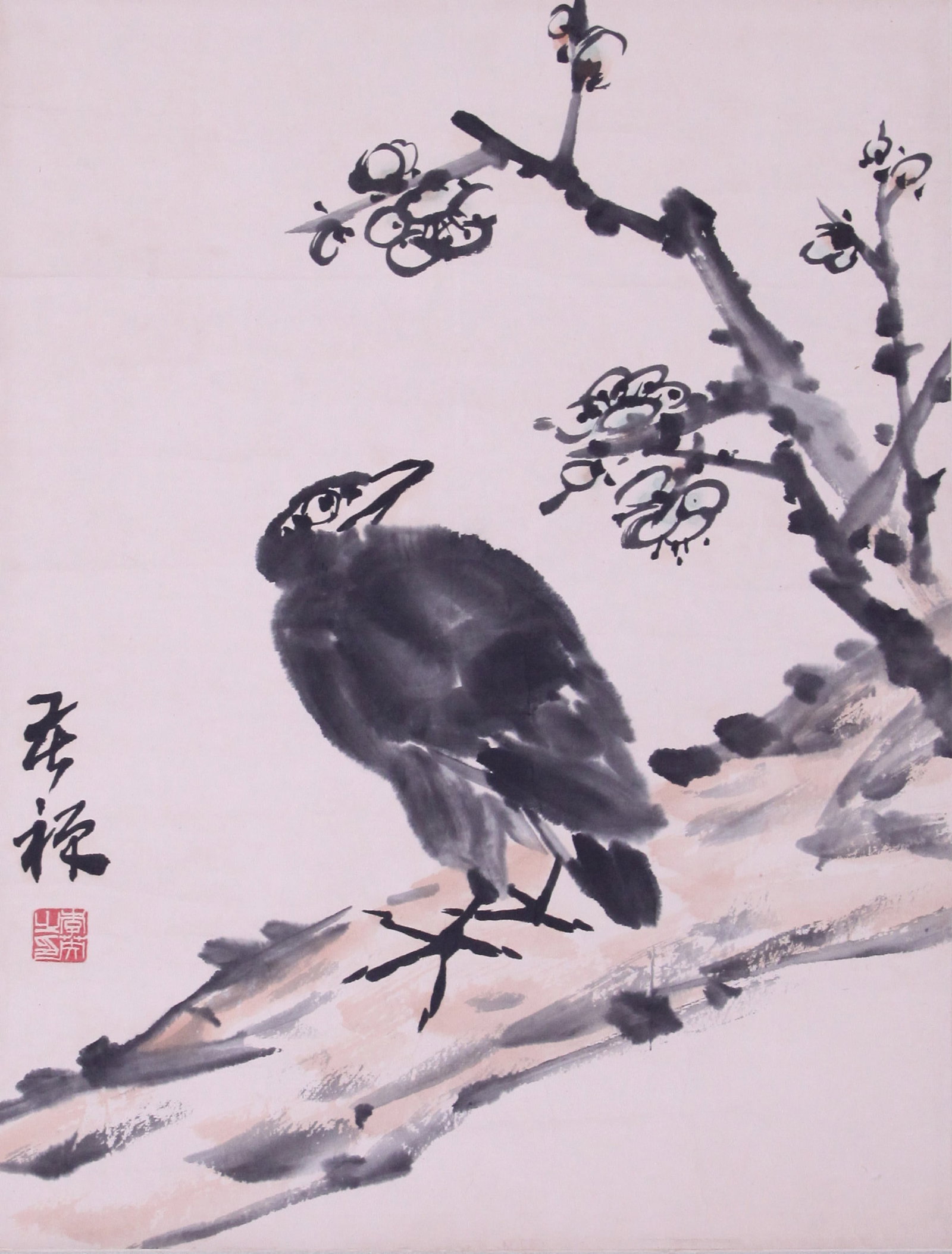 LI KUCHAN, ATTRIBUTED TO, BIRDS AND FLOWERS, MOUNTED FOR FRAMING (1 of 4)