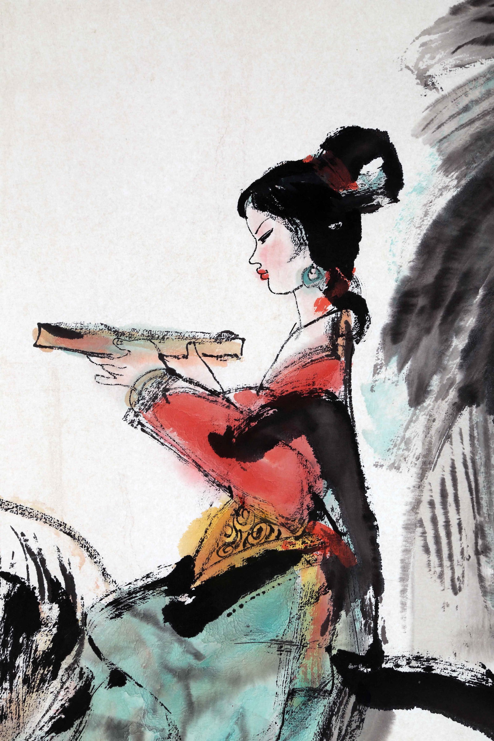 CHENG SHIFA, ATTRIBUTED TO, SPRING EXCURSION, HANGING SCROLL - 2