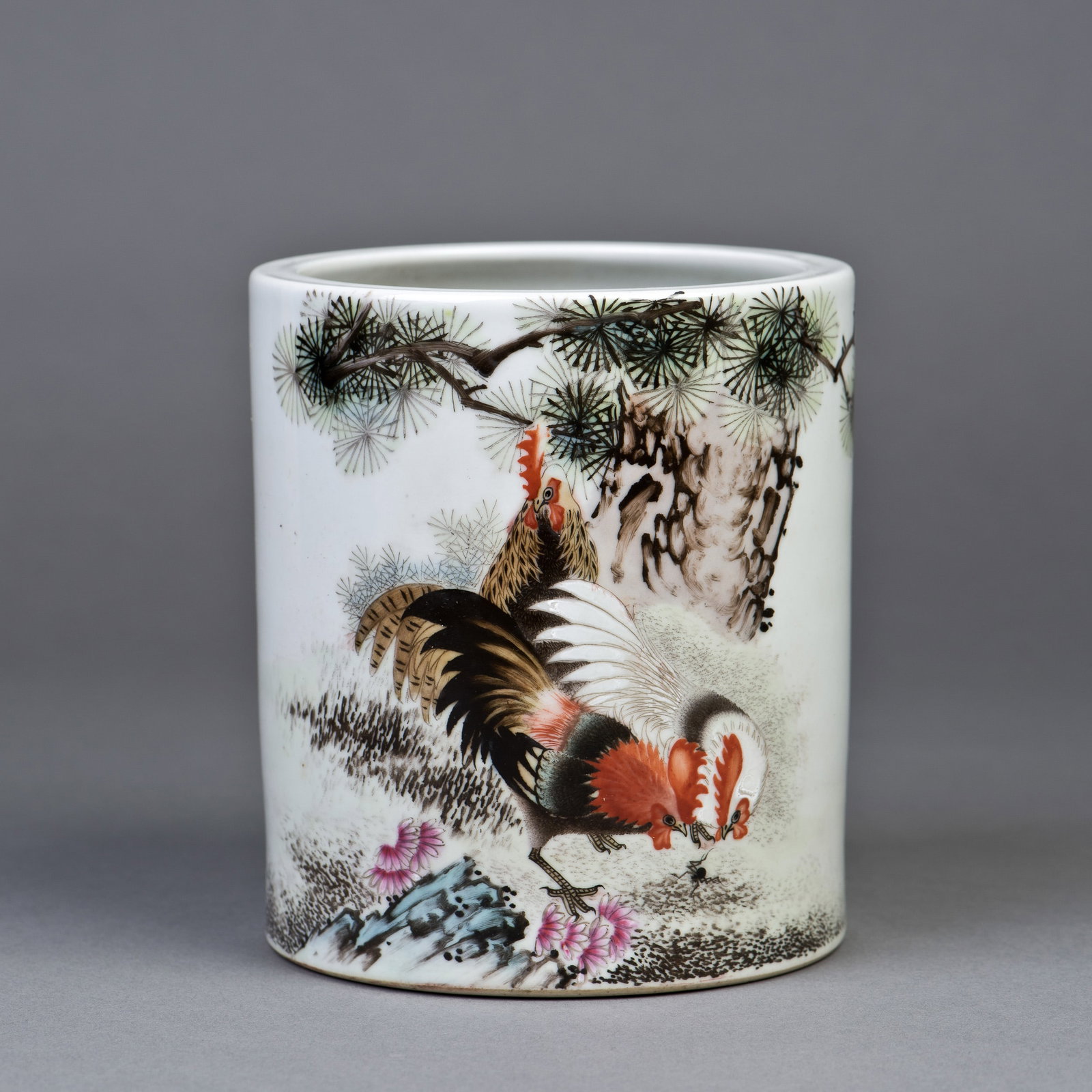 ATTRIBUTED TO LIU YUCEN, BRUSH POT (1 of 4)