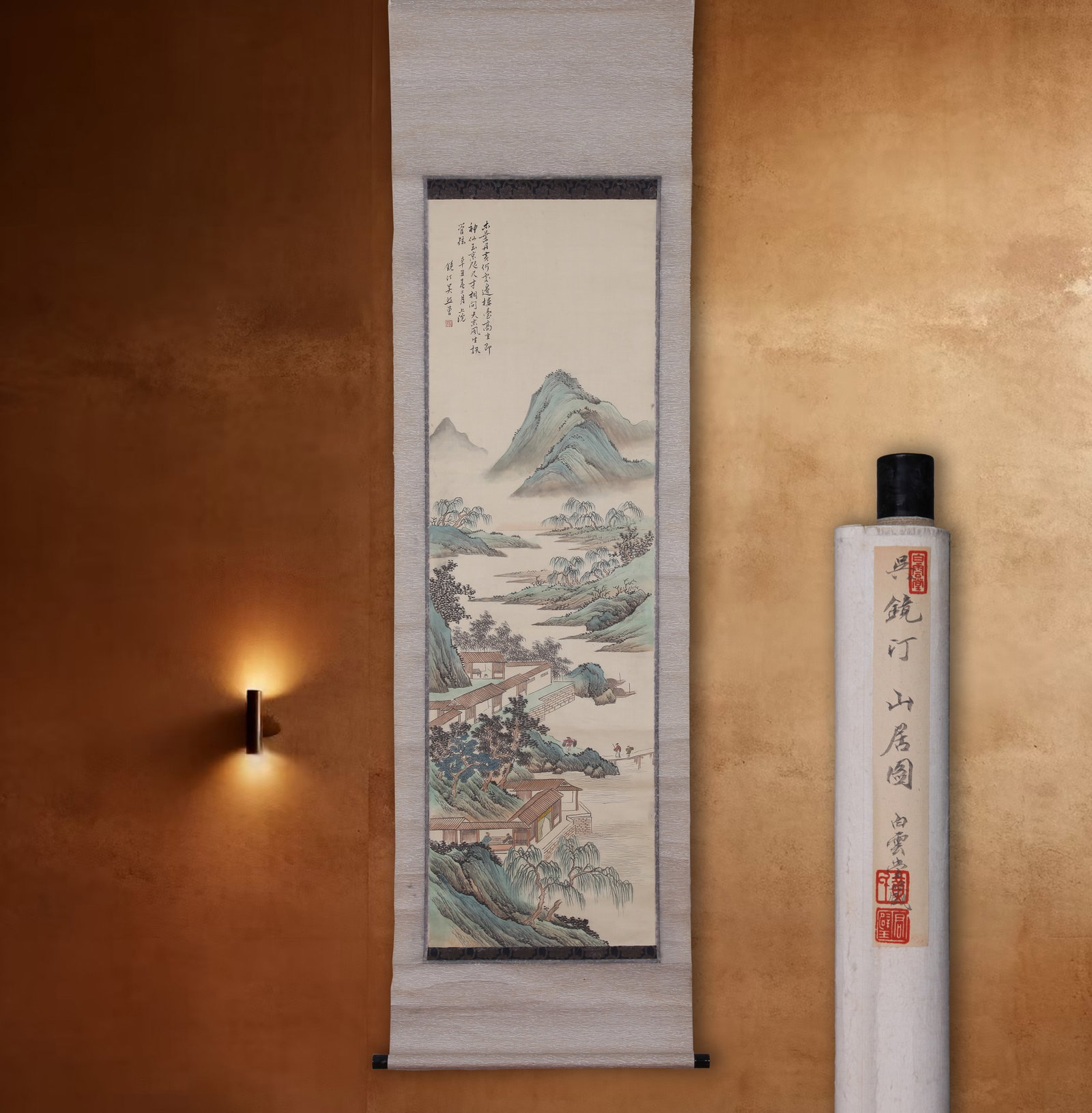 WU JINGTING, ATTRIBUTED TO, MOUNTAIN DWELLING, HANGING SCROLL