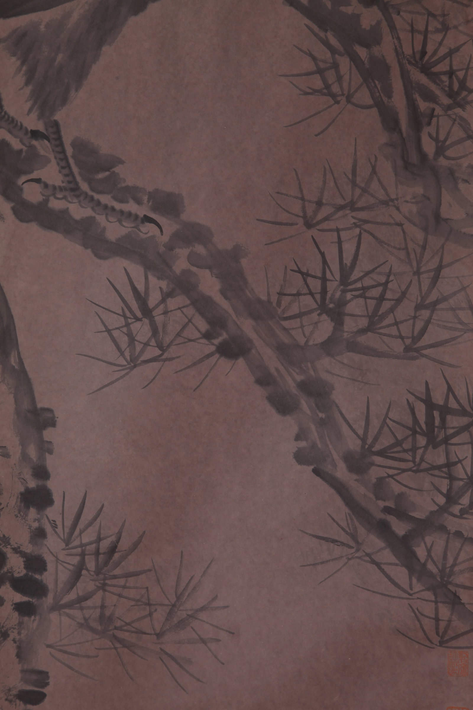 BADA SHANREN, ATTRIBUTED TO, TWO EAGLES, HANGING SCROLL - 10