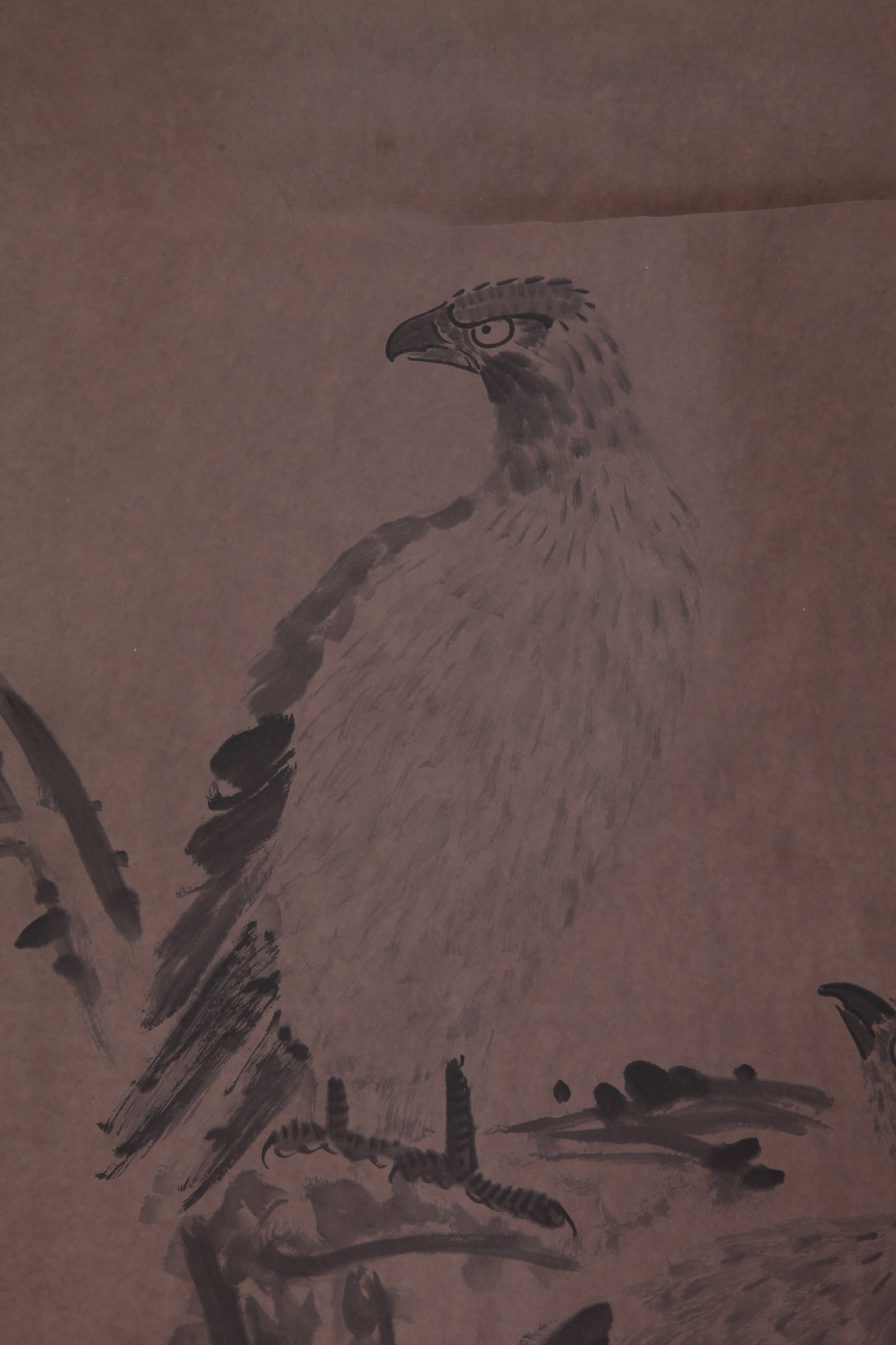 BADA SHANREN, ATTRIBUTED TO, TWO EAGLES, HANGING SCROLL - 7