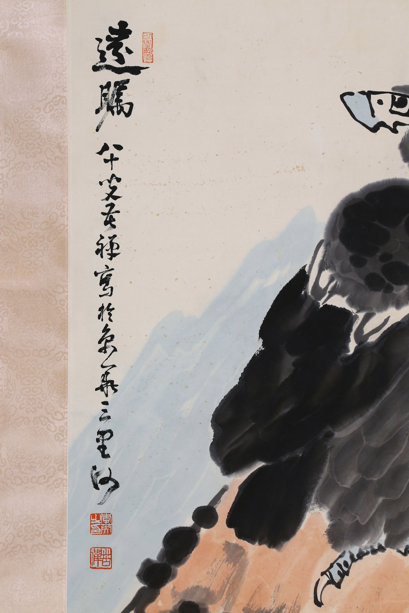 LI KUCHAN, ATTRIBUTED TO, EAGLE, HANGING SCROLL - 8