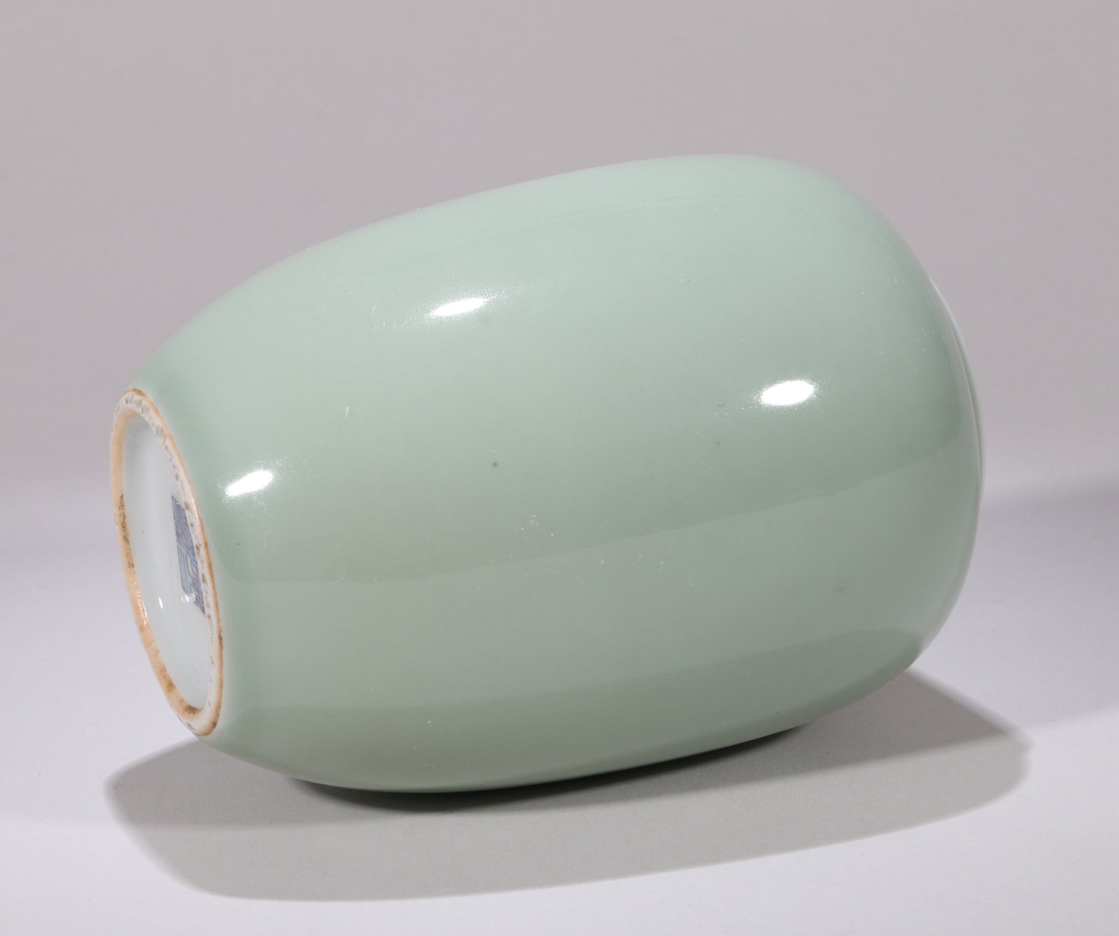 A CELADON-GLAZED JAR - 3