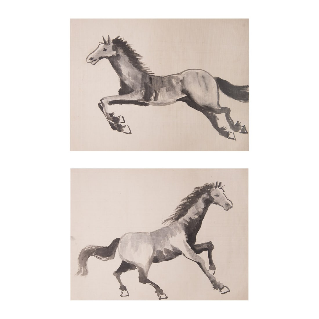 (LOT OF 2) ANONYMOUS, HORSES
