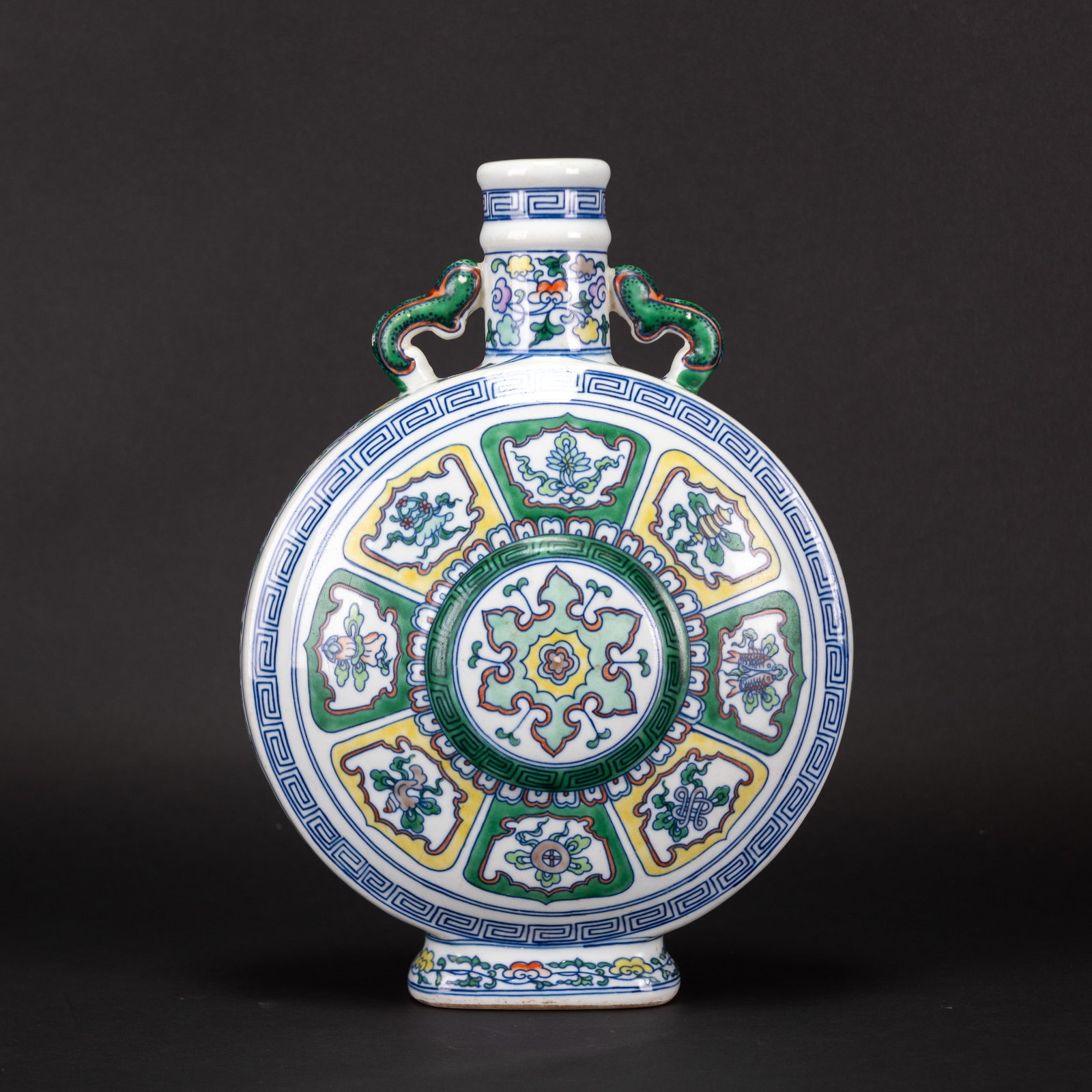 A DOUCAI MOON FLASK (1 of 7)