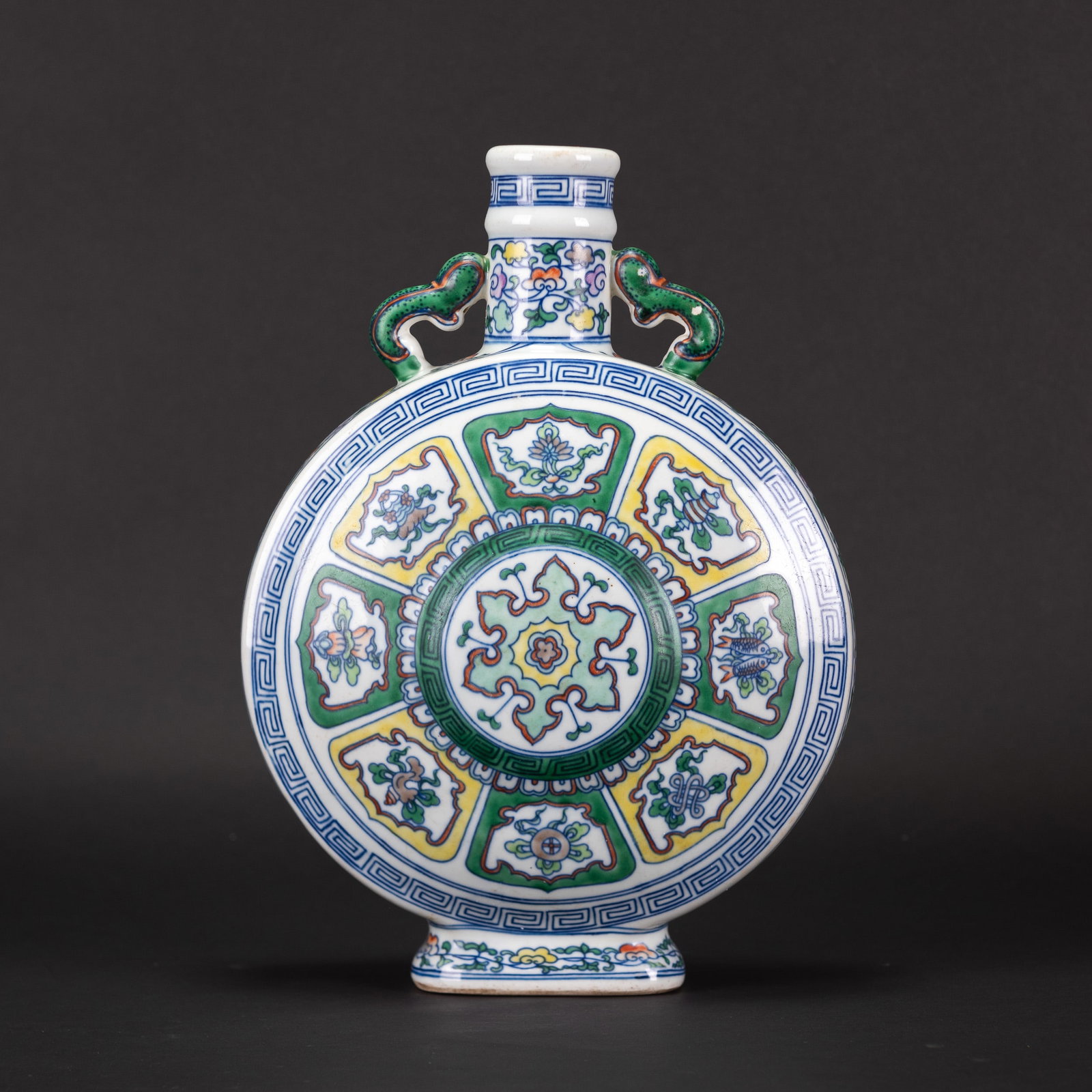 A DOUCAI MOON FLASK - 2