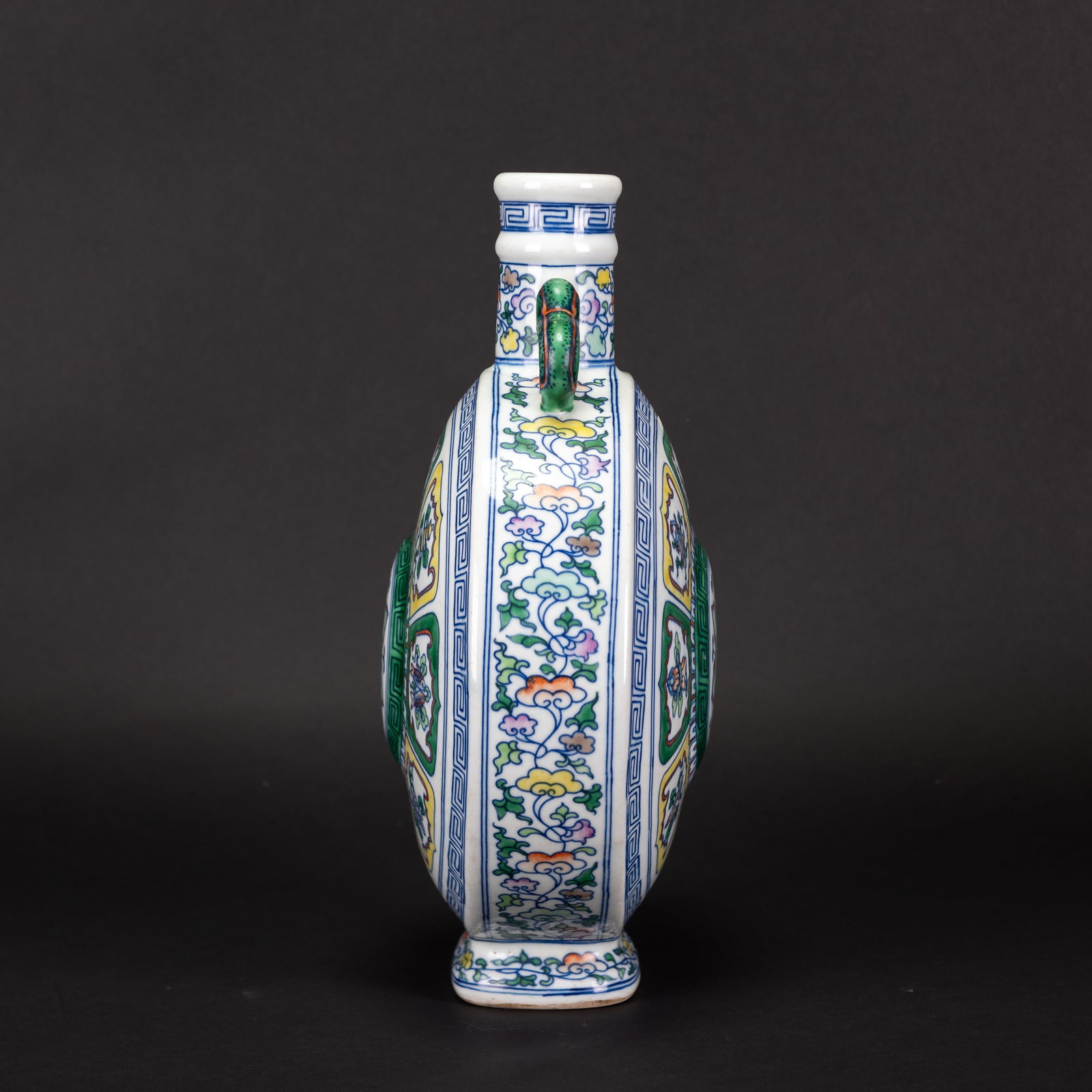 A DOUCAI MOON FLASK - 4