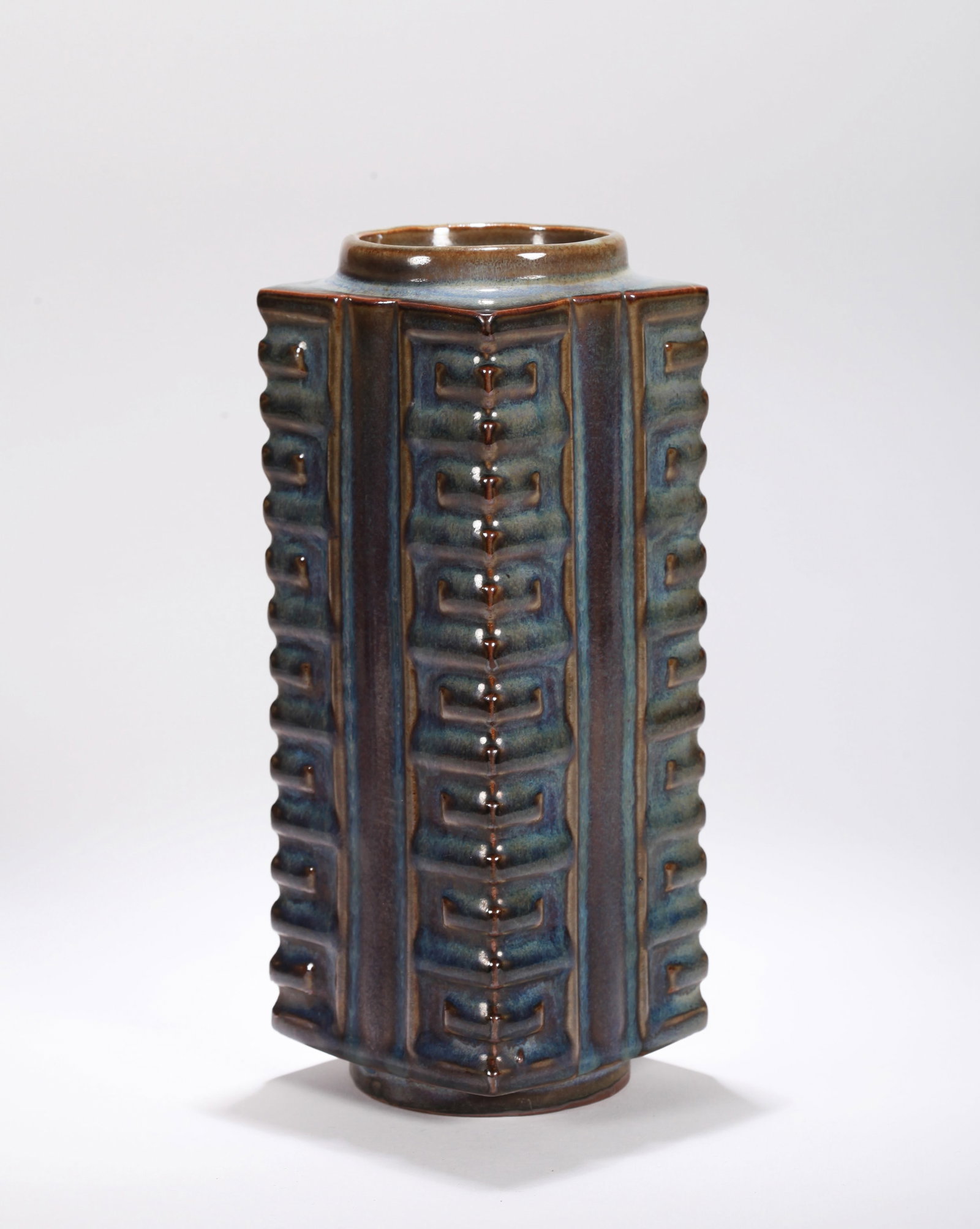 A JUN-TYPE CONG-FORM VASE - 2