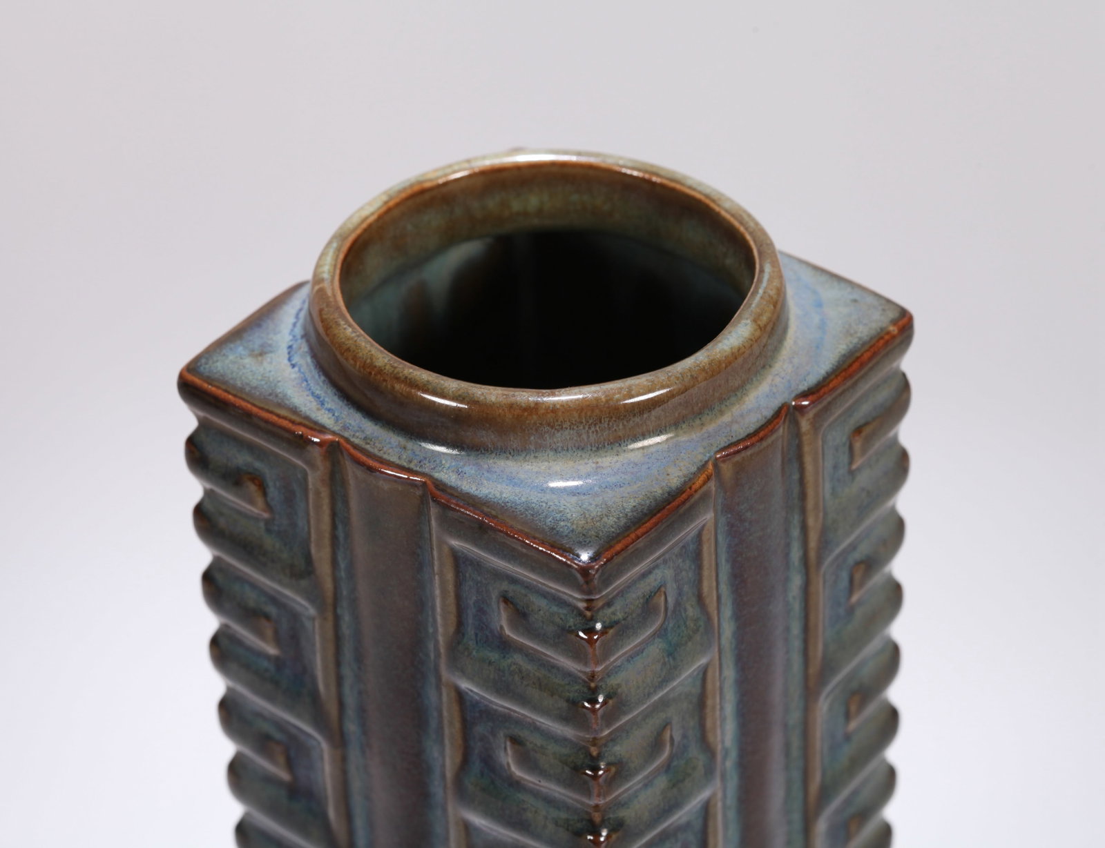 A JUN-TYPE CONG-FORM VASE - 3