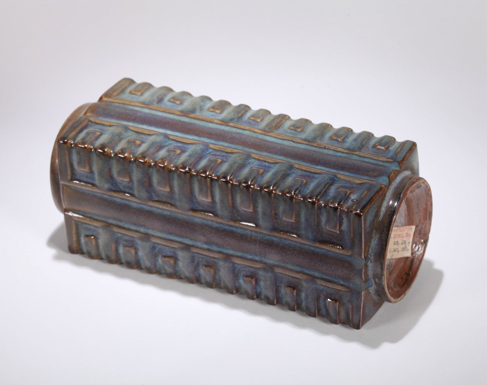 A JUN-TYPE CONG-FORM VASE - 4