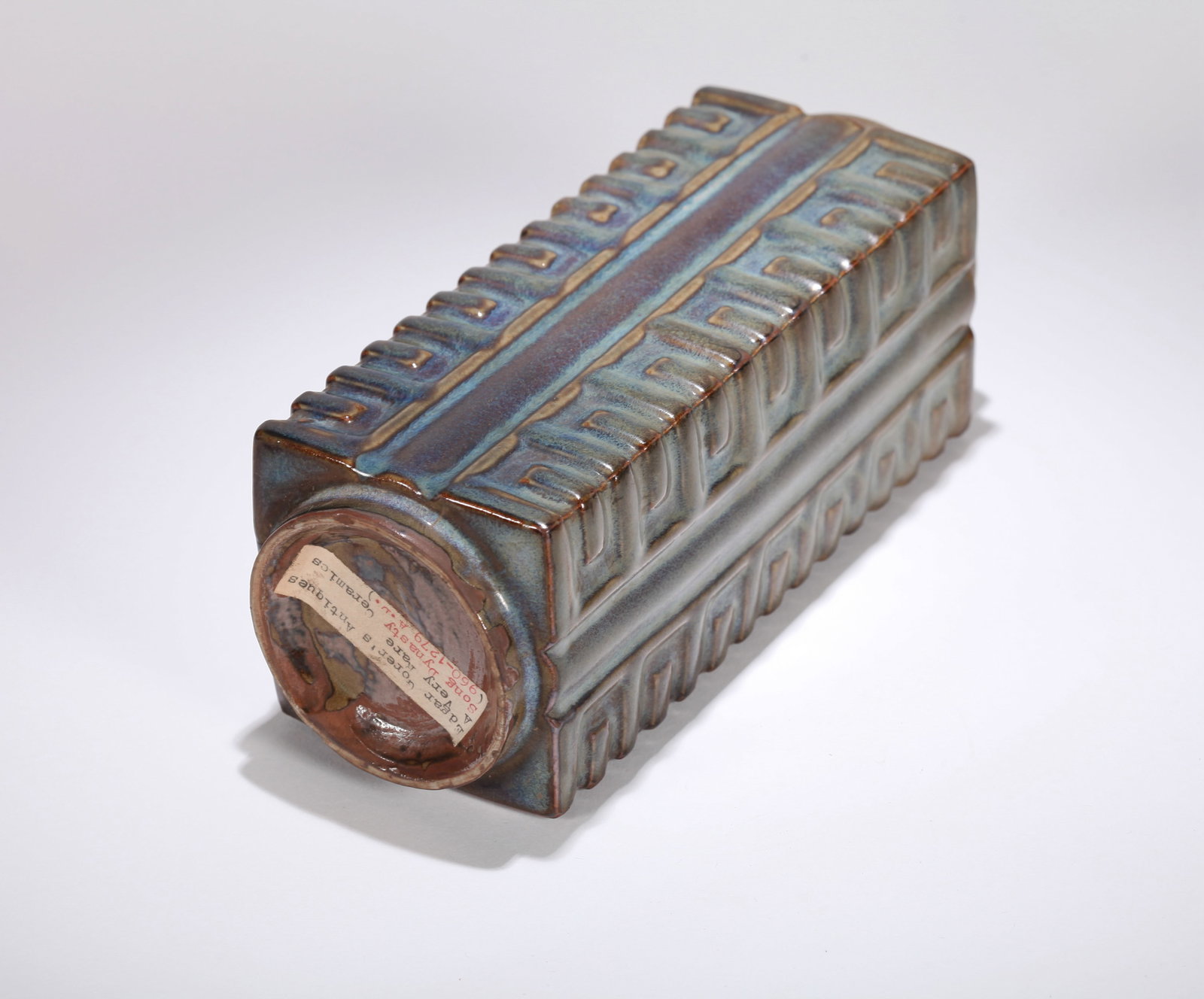 A JUN-TYPE CONG-FORM VASE - 5