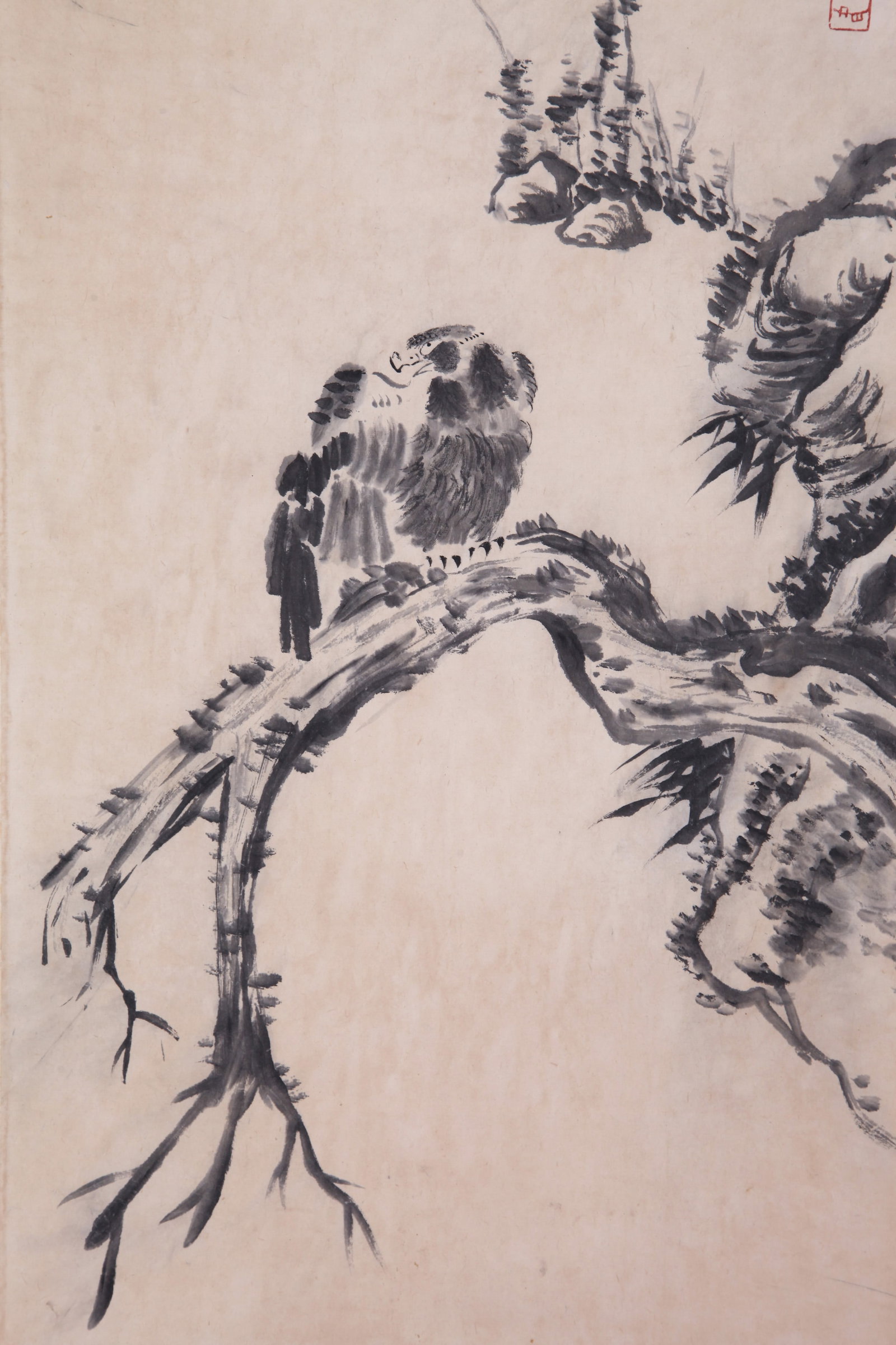 BADA SHANREN, ATTRIBUTED TO, EAGLE, HANGING SCROLL - 4