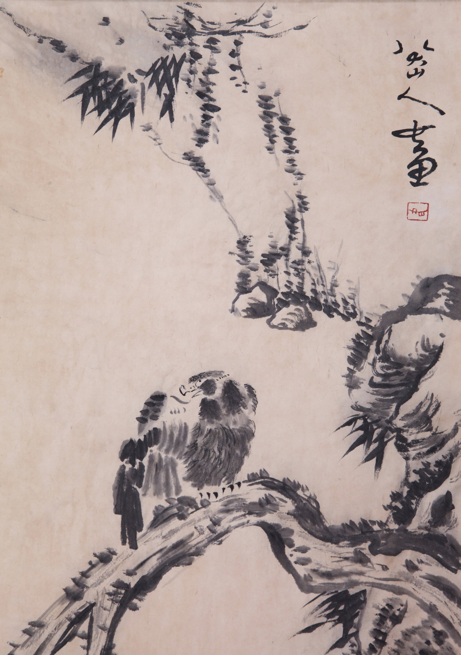 BADA SHANREN, ATTRIBUTED TO, EAGLE, HANGING SCROLL - 5