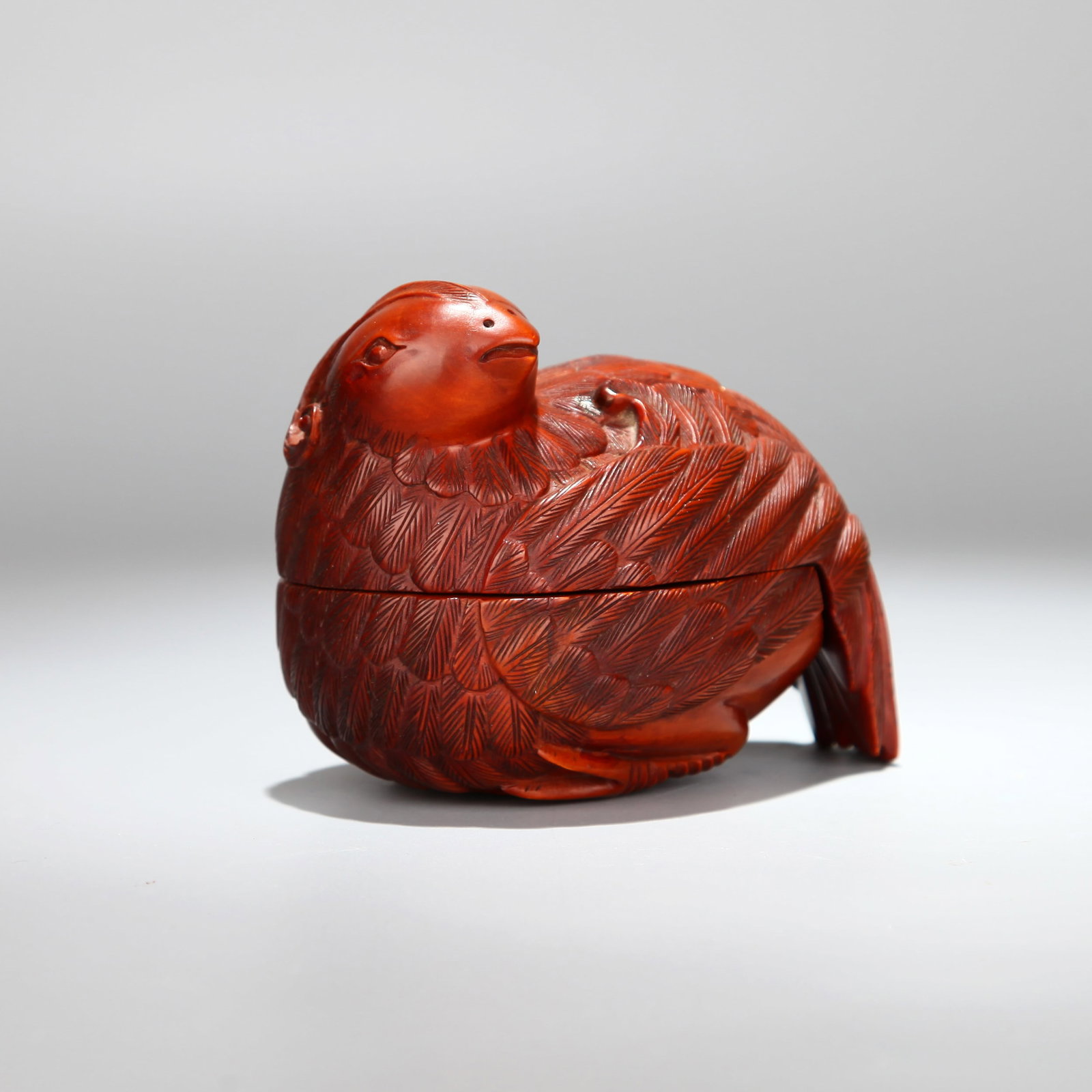 A BOXWOOD QUAIL-FORM BOX (1 of 9)