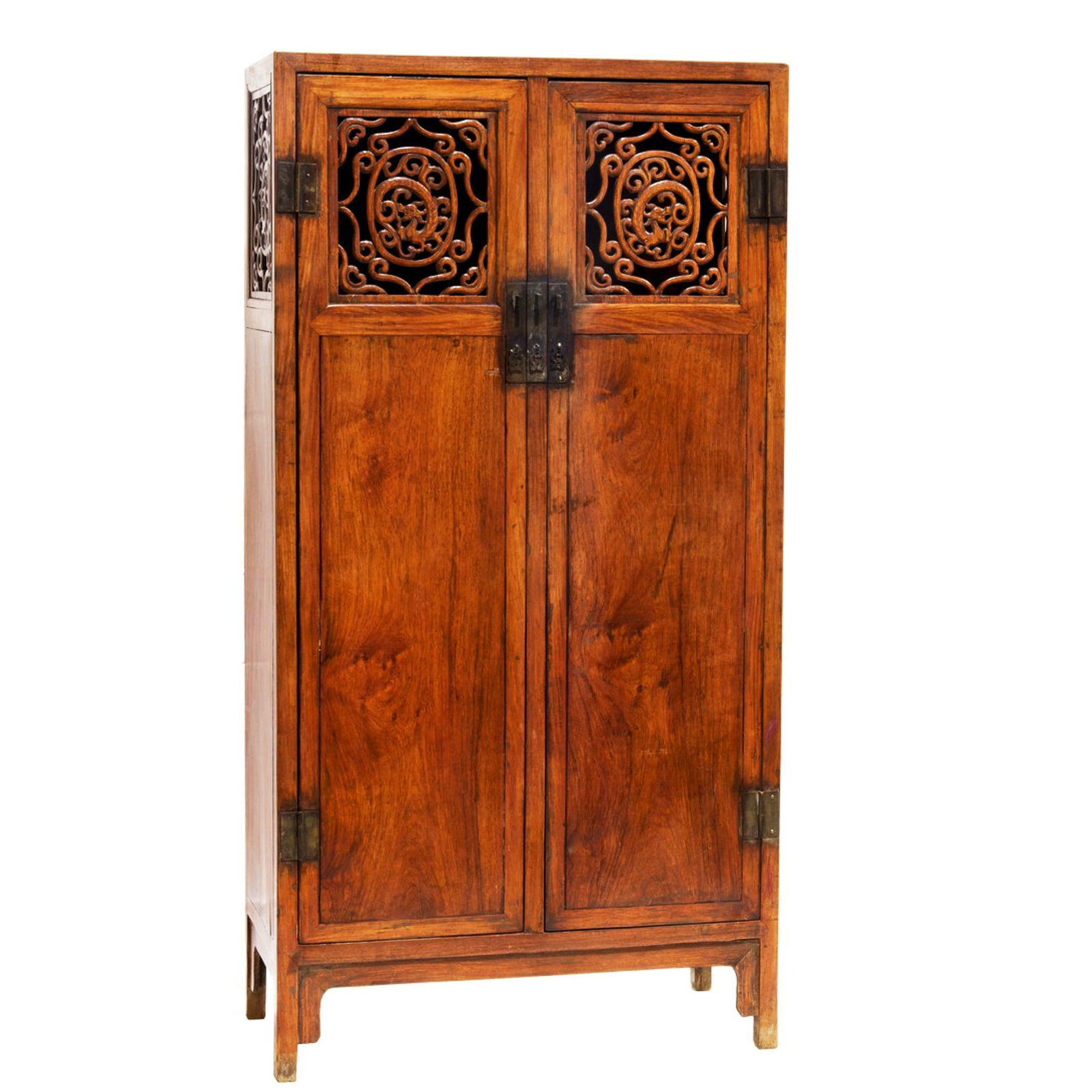 CHINESE HUANGHUALI TWO-DOOR CABINET (Y) (1 of 5)