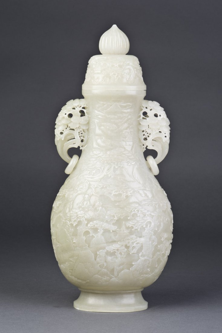 Translucent White Jade Vase (1 of 9)