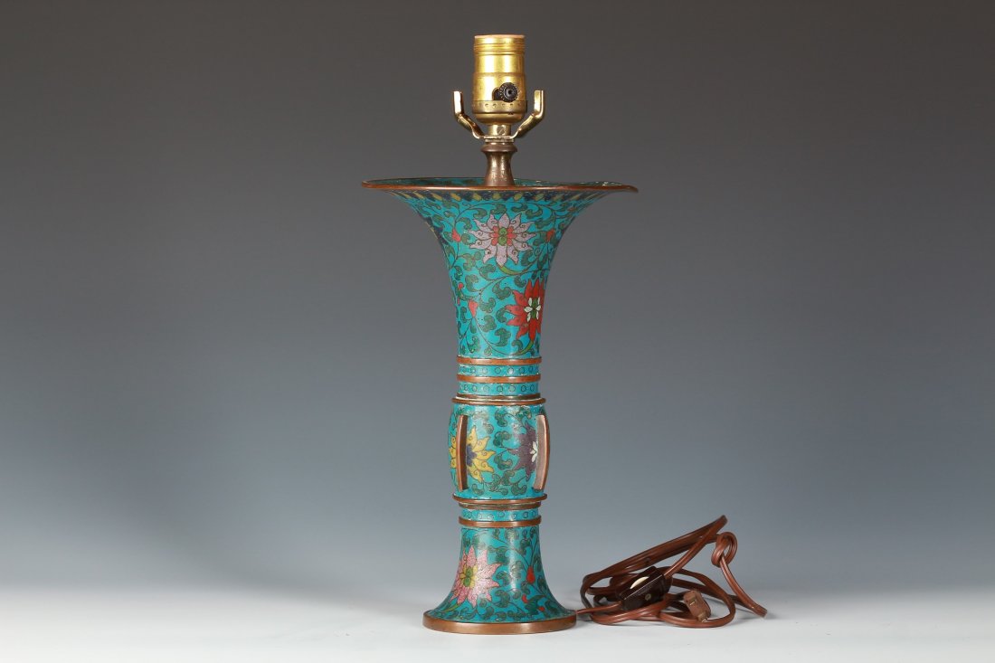 Cloisonne lamp (1 of 3)