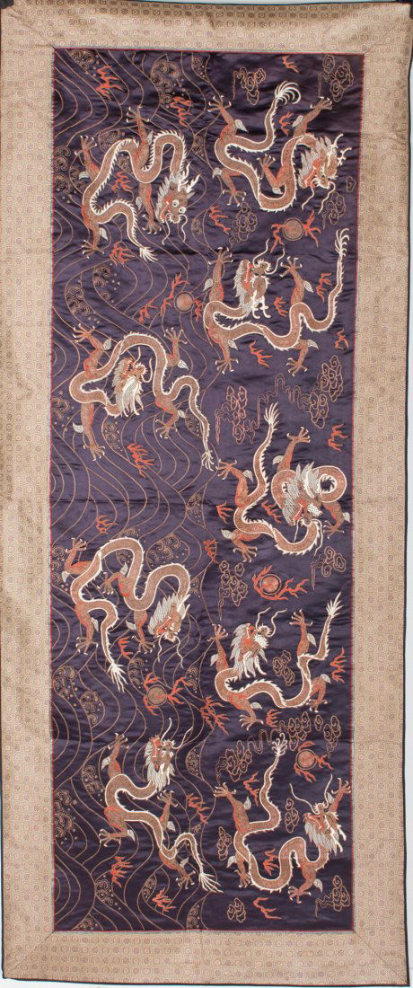 A CHINESE EMBROIDERY PANEL (1 of 4)